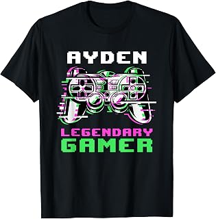 Ayden - Legendary Gamer - Personalized T-Shirt