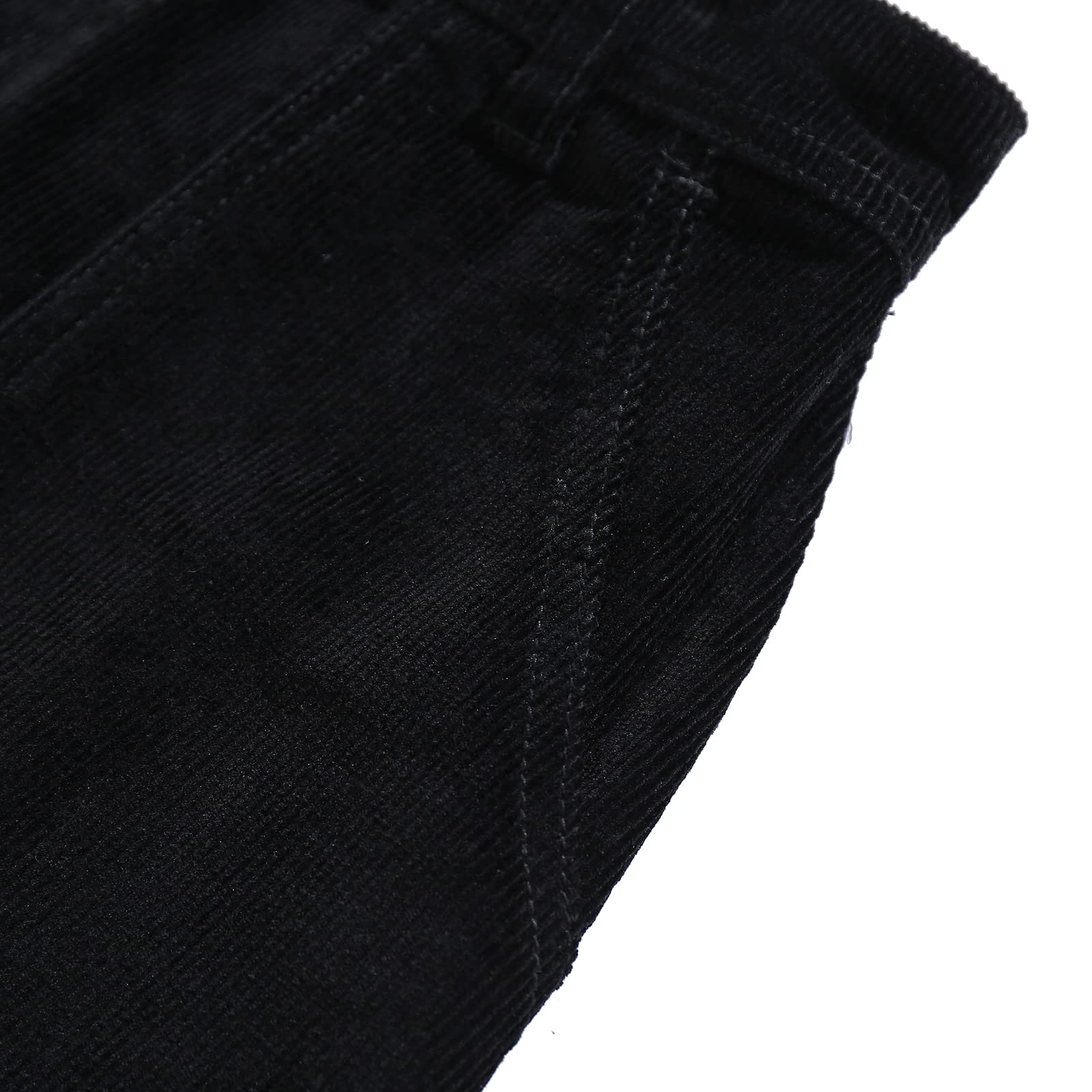 Women's Low Stretch Denim A-Line Skirt 14 Pit Stretch Corduroy Knee Length Mid Skirt Mini Denim Skirt with Pockets…