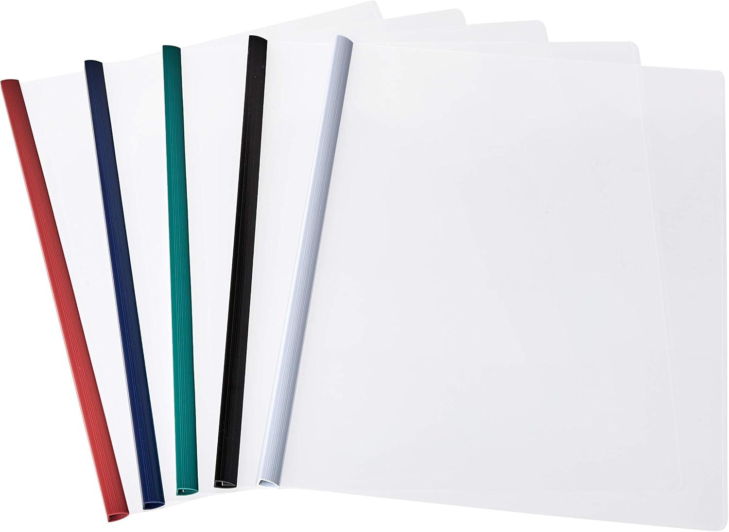 Amazon Basics Letter Size Translucent Front Poly Report Cover with