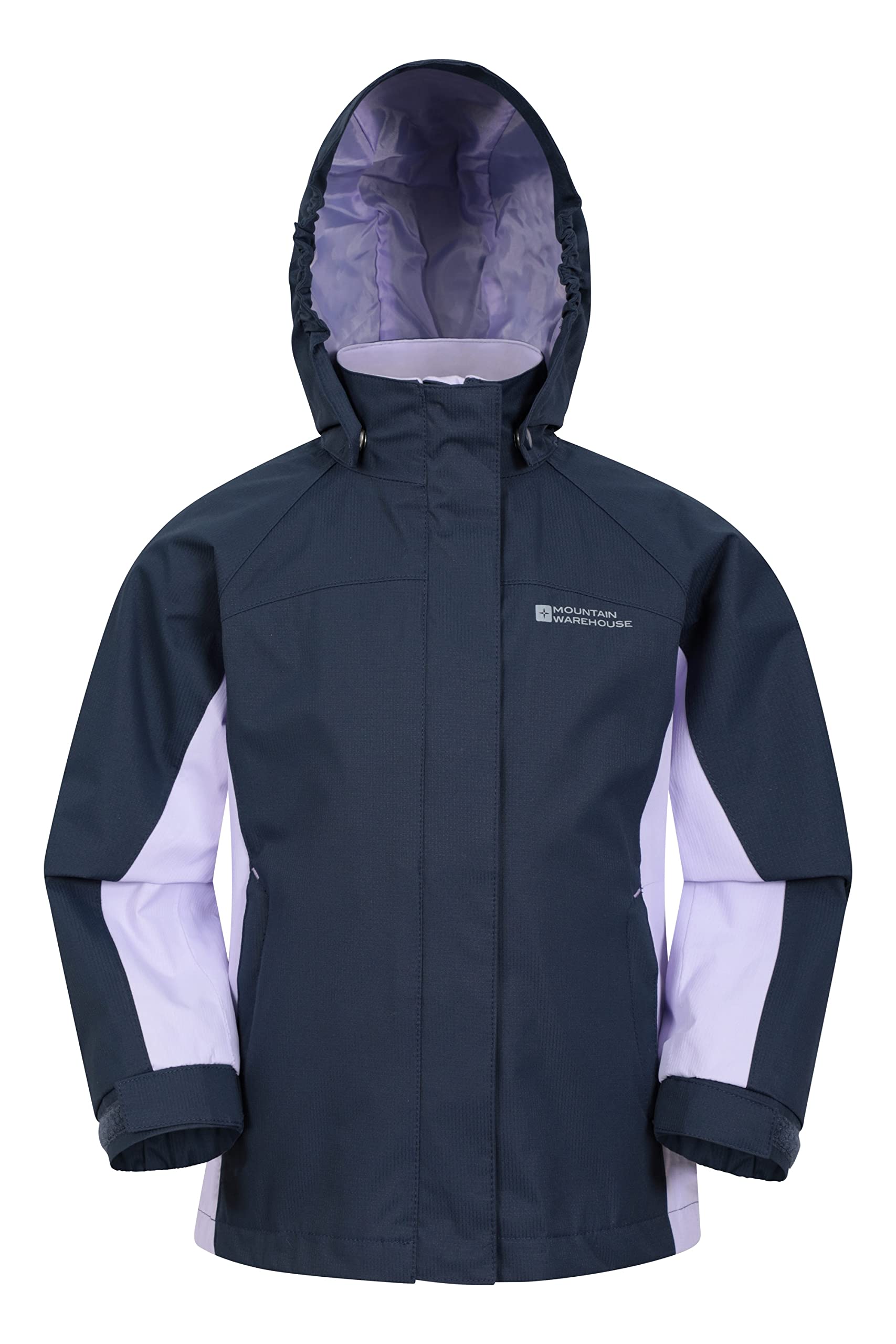 Mountain Warehouse Shelly II Chaqueta de los Cabritos - Impermeable, Impermeable, Costuras Selladas para niños, puños Ajustables, Bolsillos para niños y niñas