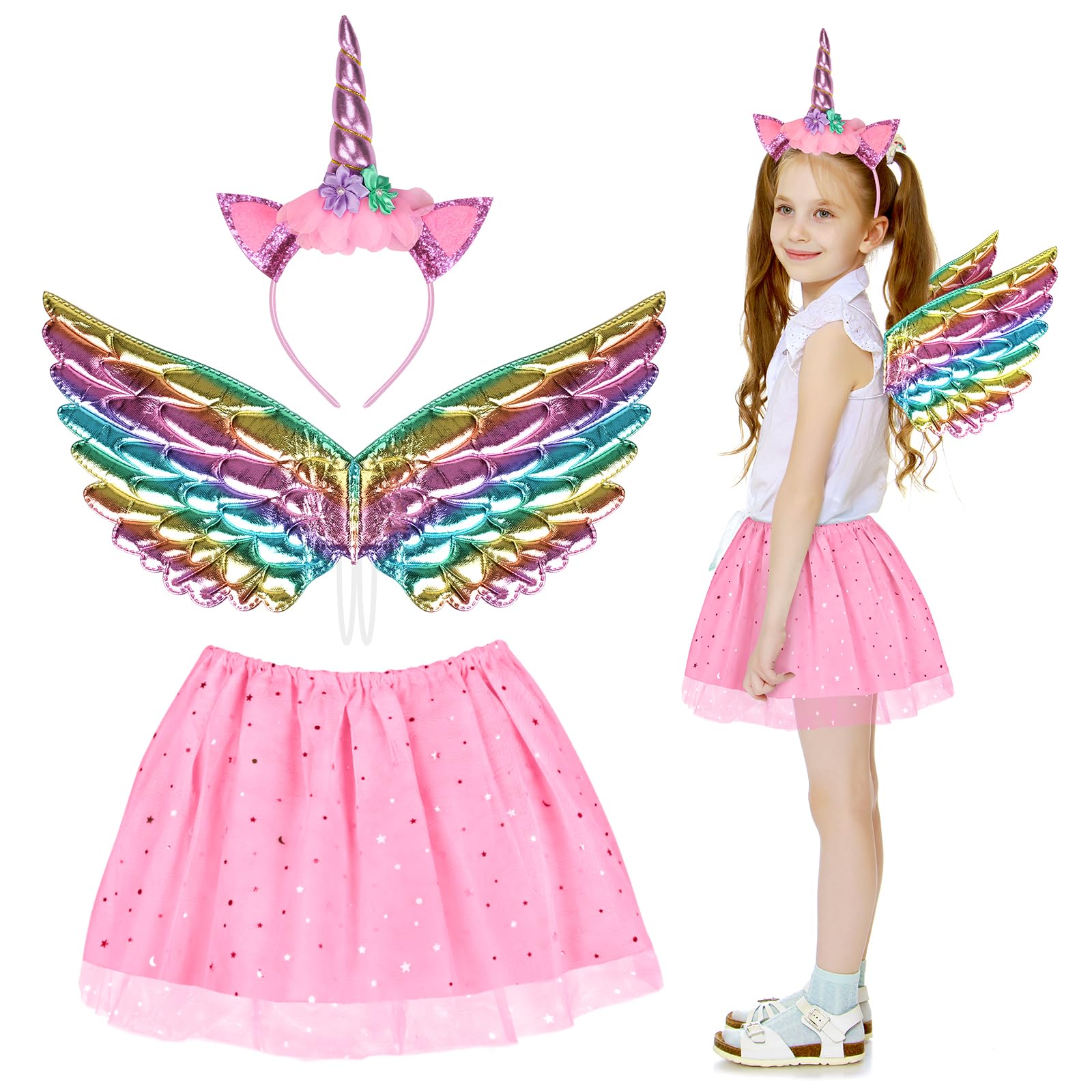 Principessa Unicorno Bambina Vestito Carnevale Unicorno Pegasus Carnevale Pegasus  Costume Da Principessa Unicorno Vestito