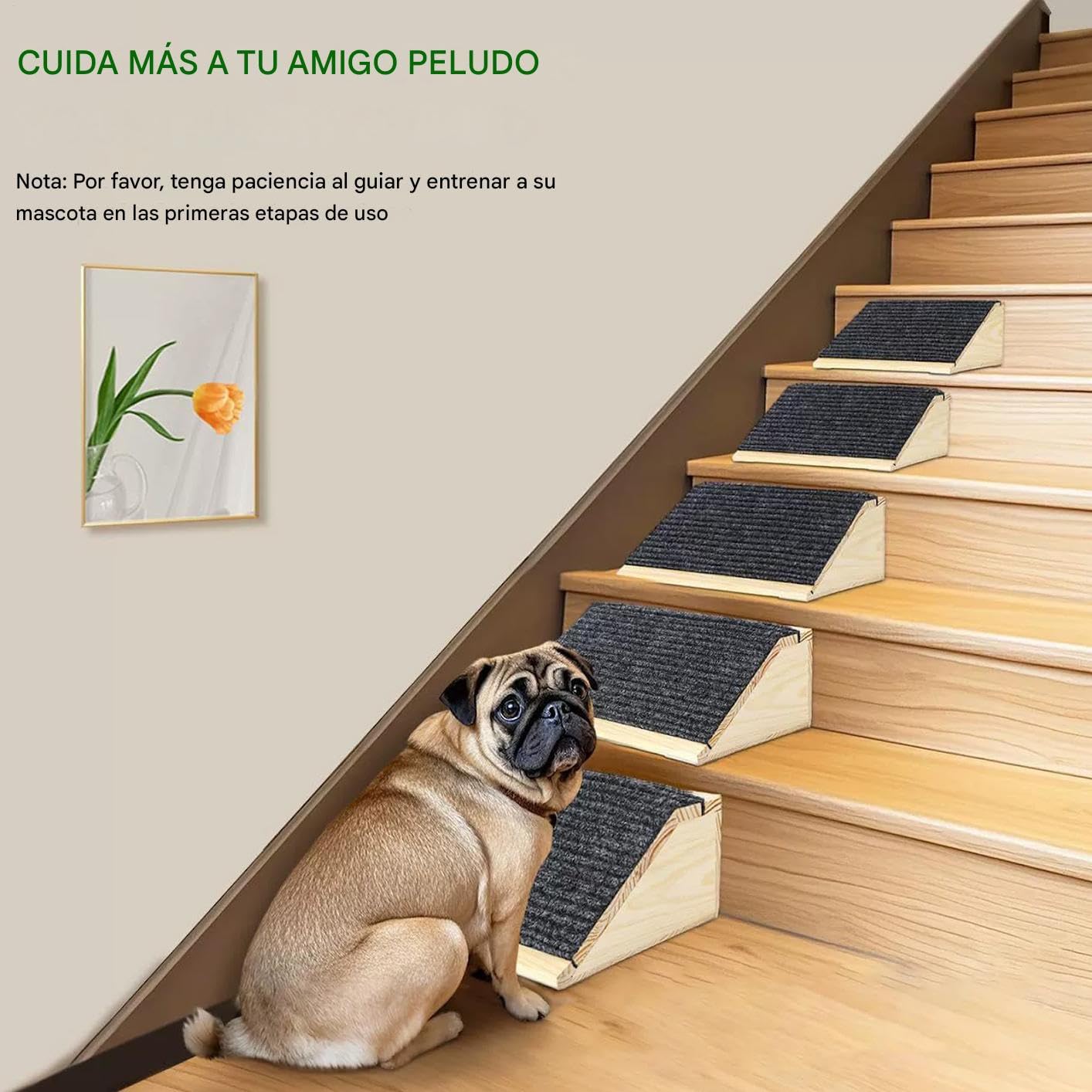 Rampa para Perros | Escaleras para Perros para la Cama,Ayuda de Seguridad Antideslizante para Mascotas Mayores Lesionadas y Gatos, Pasos para Dormitorio Interior Sofá Sala de Estar Hogar