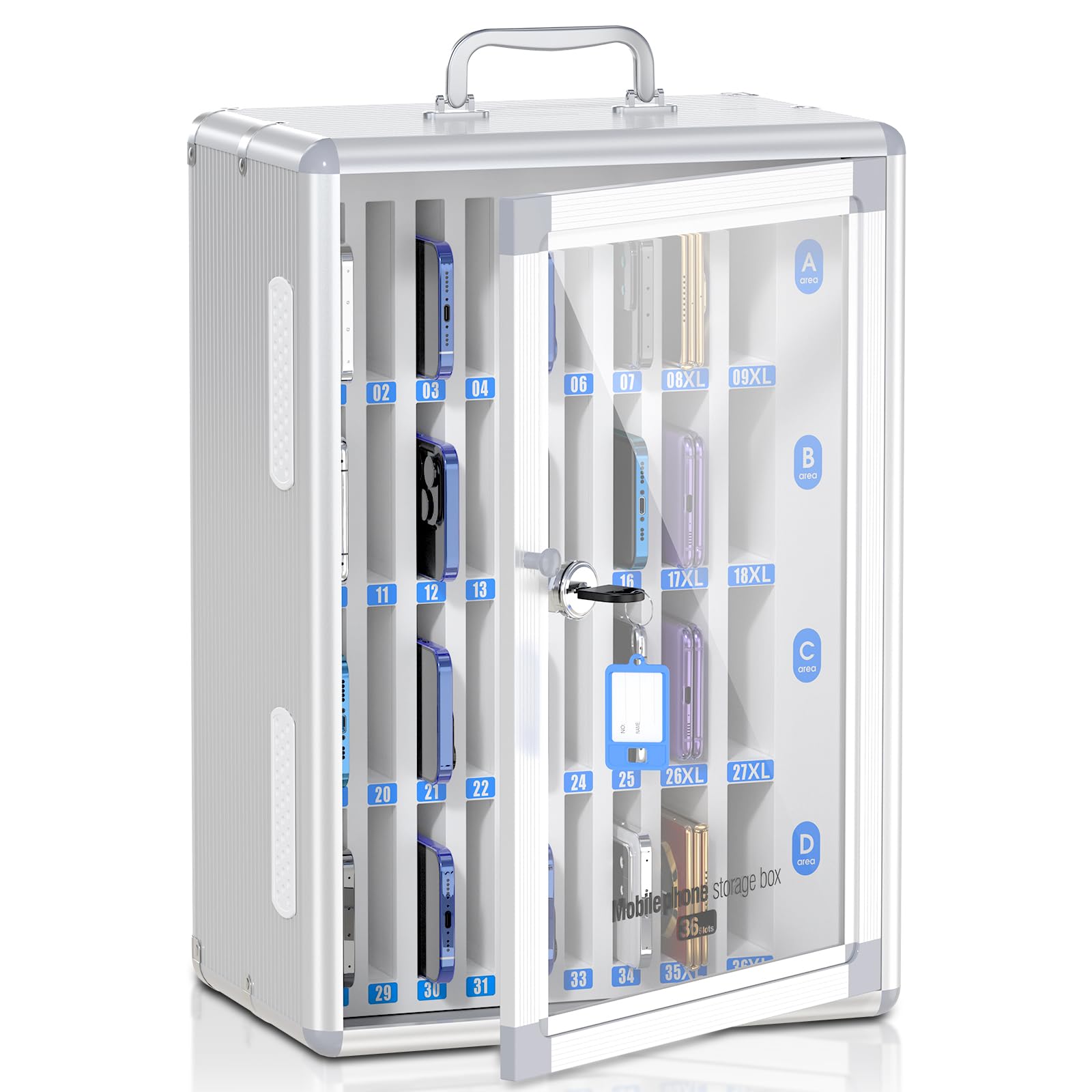 Cell Phone Locker (Silver, Large)-image-21