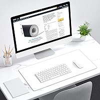 Vista 105 de Dapesuom Alfombrilla grande para mouse, alfombrilla de mouse para juegos extendida con bordes cosidos, alfombrillas de escritorio de tamaño completo