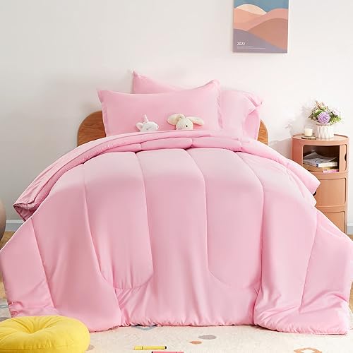 Miniatura 3 de SLEEP ZONE Juego de edredón de 5 piezas para niños, tamaño individual, súper lindo y suave, ropa de cama para niños en una bolsa, juego de 5 piezas