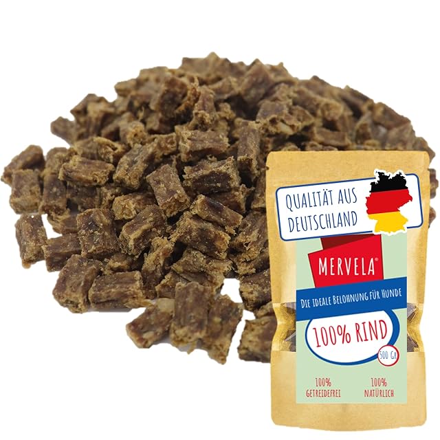MERVELA® Cubos para masticar para perros, 500 g, ideal como golosina de entrenamiento