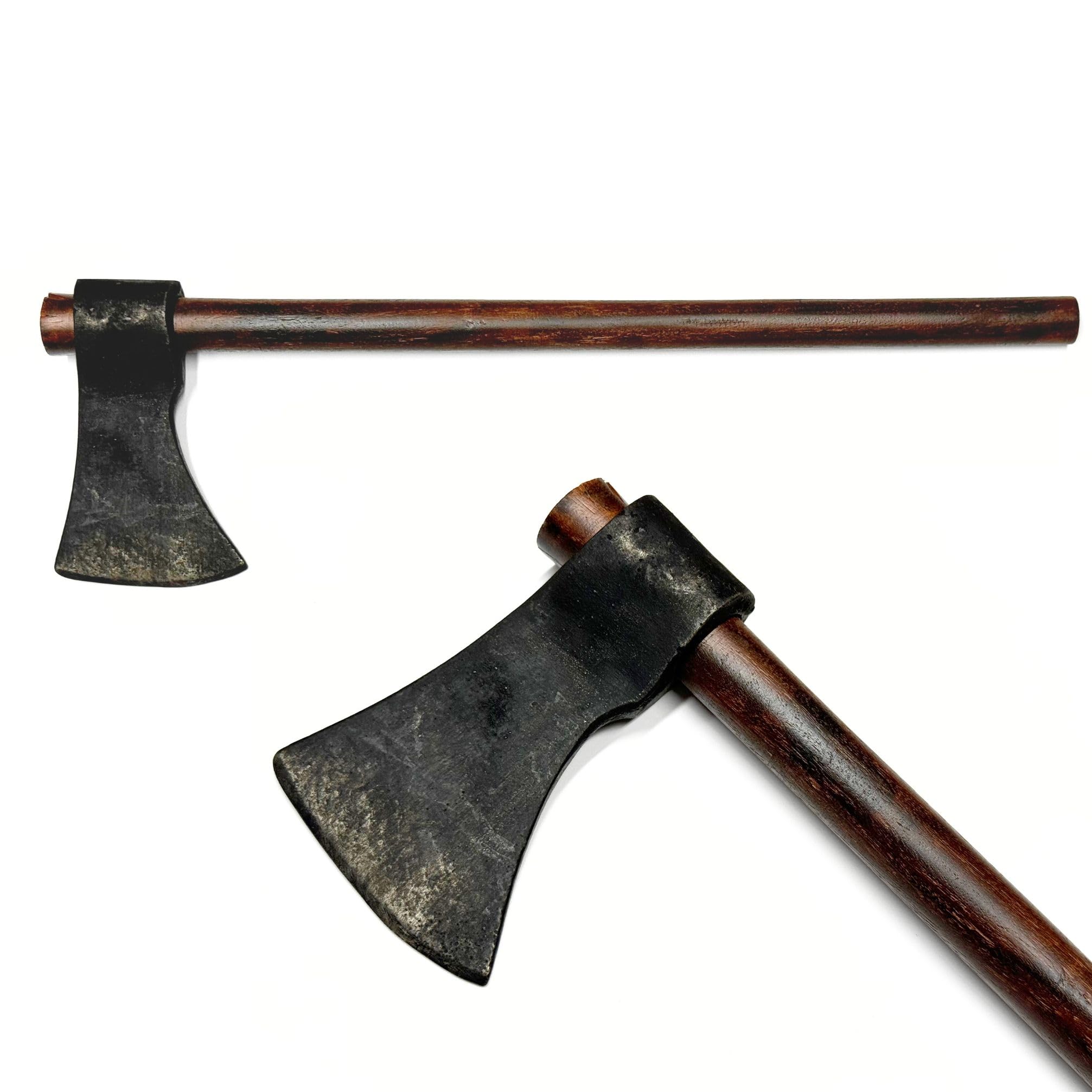 Leather Unlimited Throwing Axe with Hardwood Handle - Professional Competition Throwing Ax Hawk for Camping Blackpowder