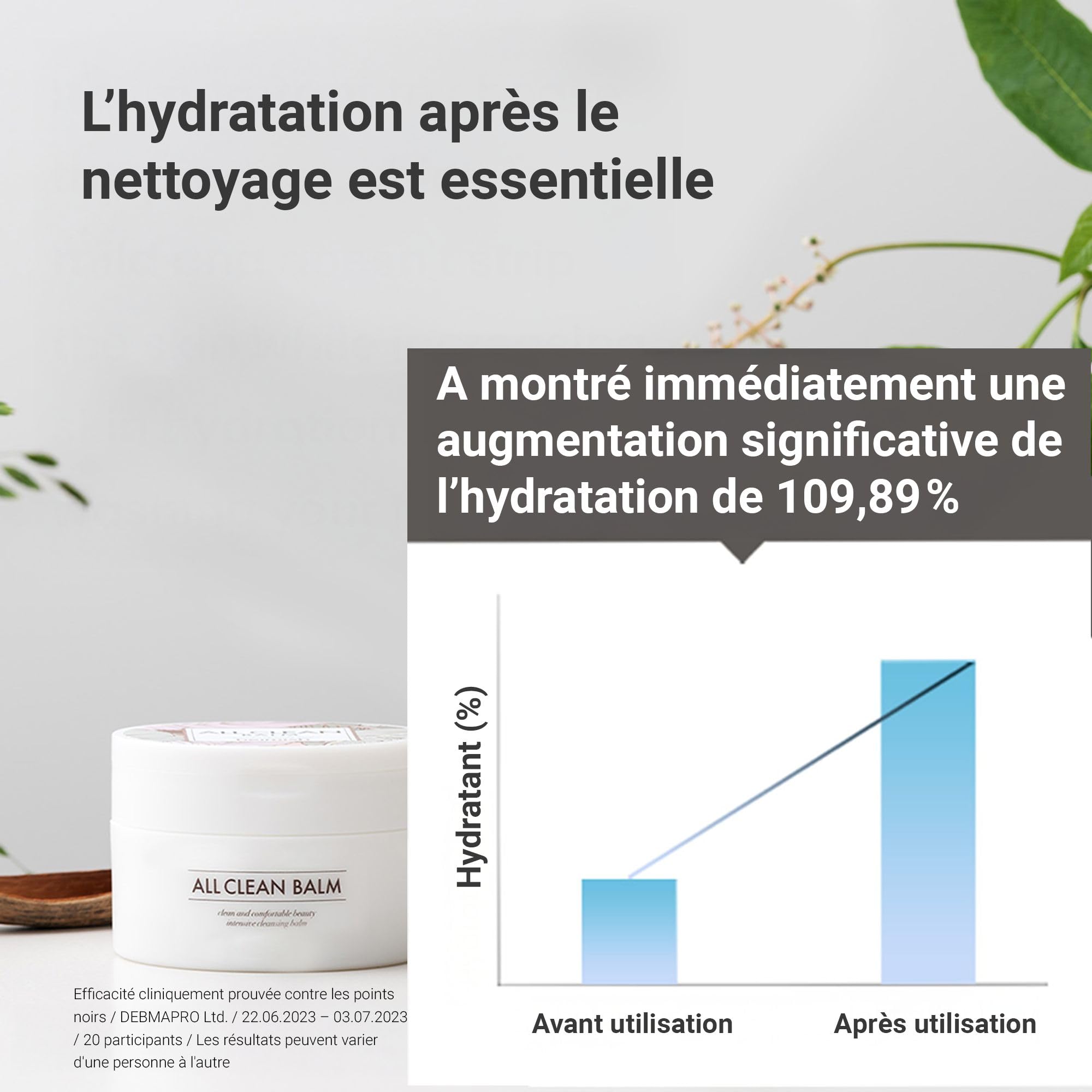 HEIMISH All Clean Balm 4.0fl.oz/120ml - Baume nettoyant multi-usages | Démaquillant, nettoyant pour le visage, soin des points noirs, hydratant | Huile d'arôme naturel, formule baume-à-huile