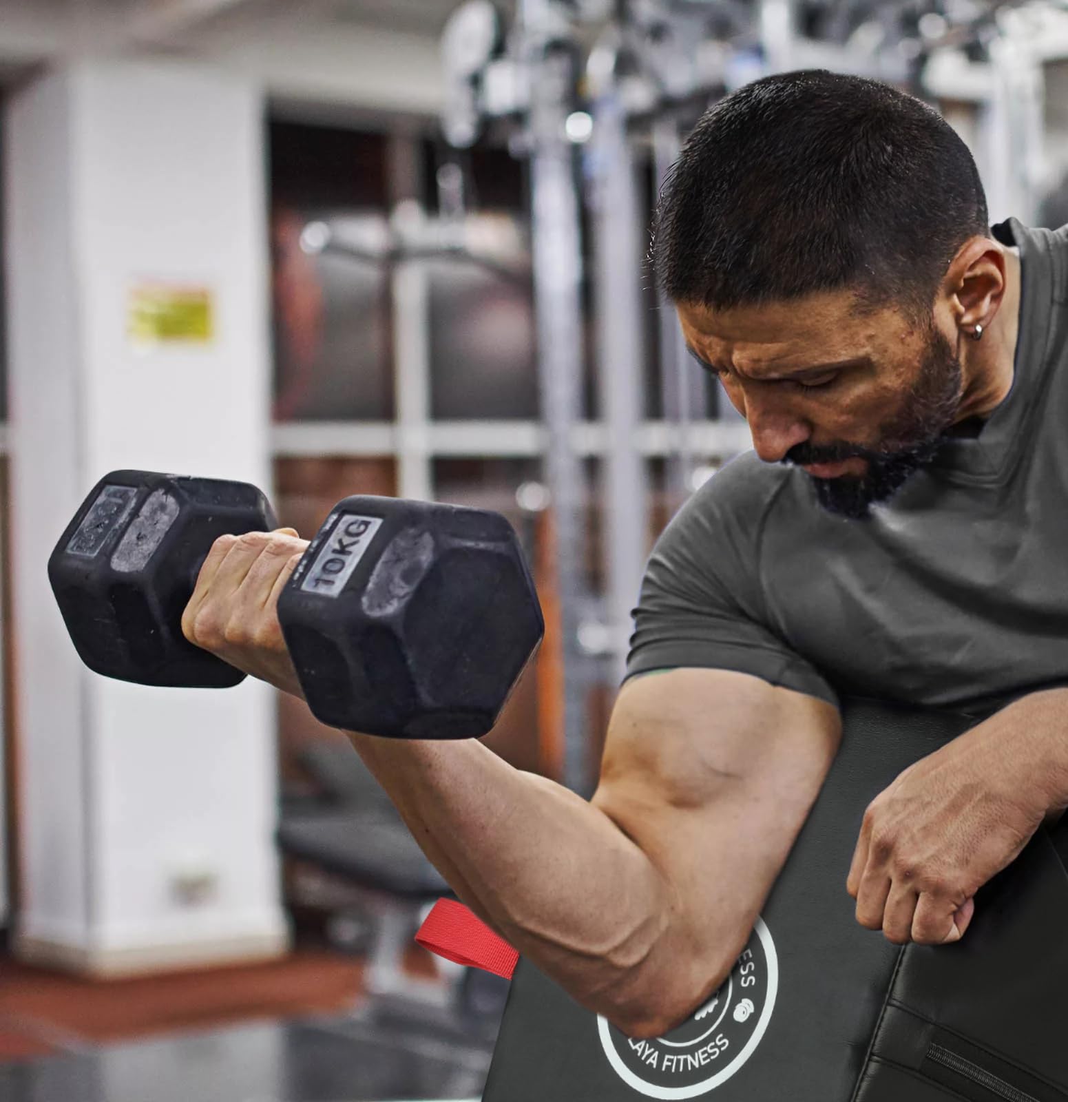 Amazon.co.jp: Fitlaya Fitness シングルプリーチャーカールパッド 