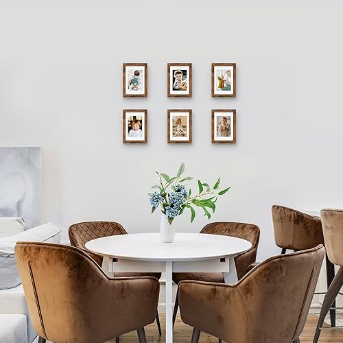 Miniatura 458 de Picrit - Juego de 12 portarretratos de 5 x 7 pulgadas para colgar en la pared o exhibir sobre una mesa, para fotos de 4 x 6 con paspartú o 5 x 7