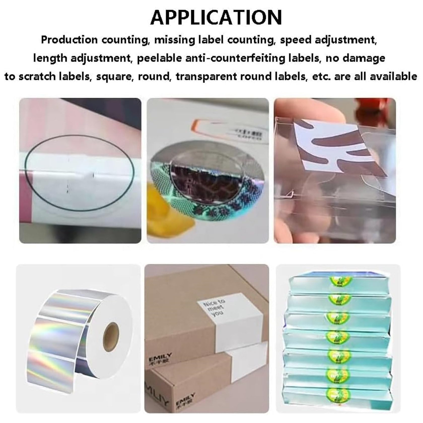 Etichettatrice automatica ad angolo a 90° con touch screen, velocità e lunghezza regolabili, etichettatrice 200 mm/min per etichette quadrate, rotonde e trasparenti