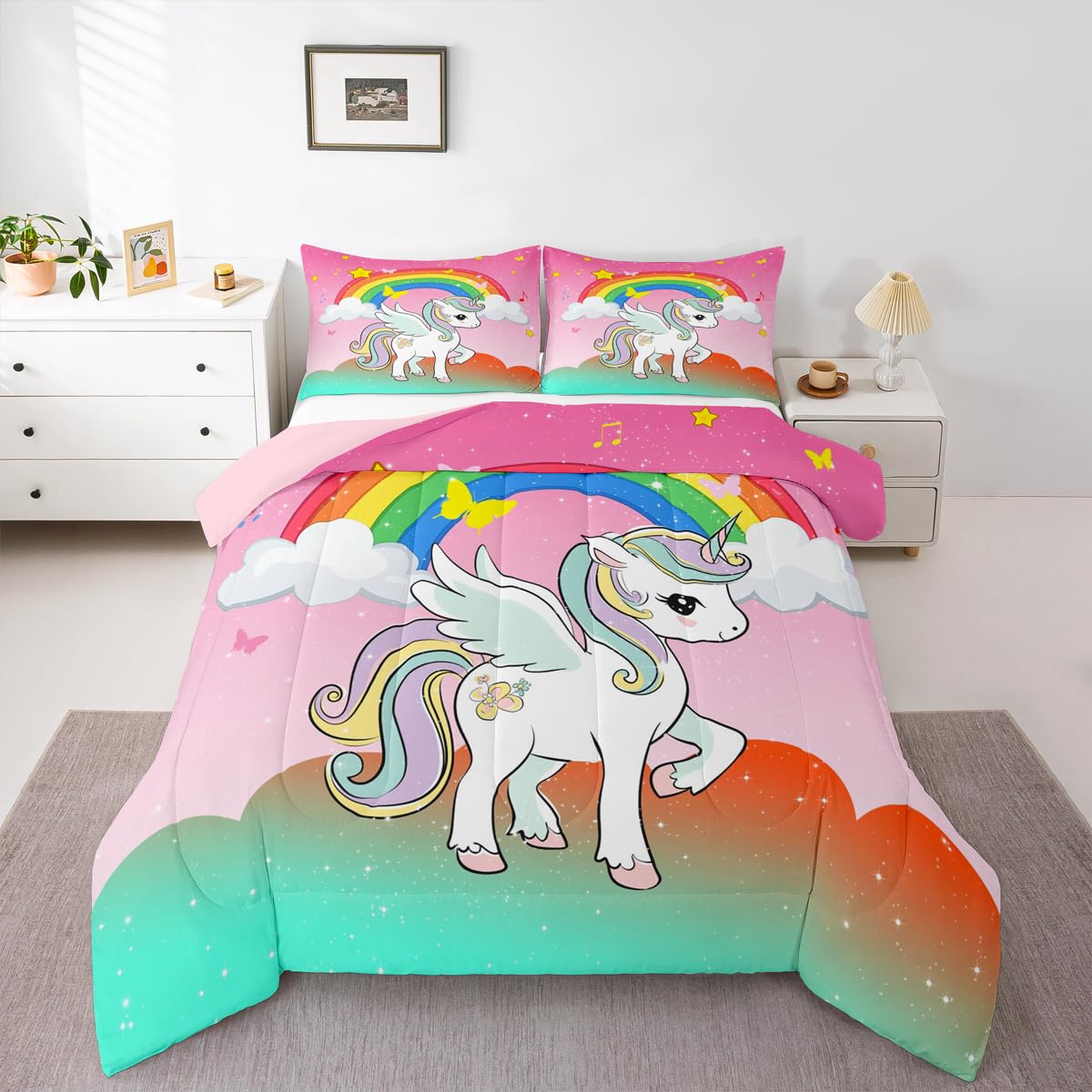 Erosebridal Samurai Comforter - Sunset Print Full -31