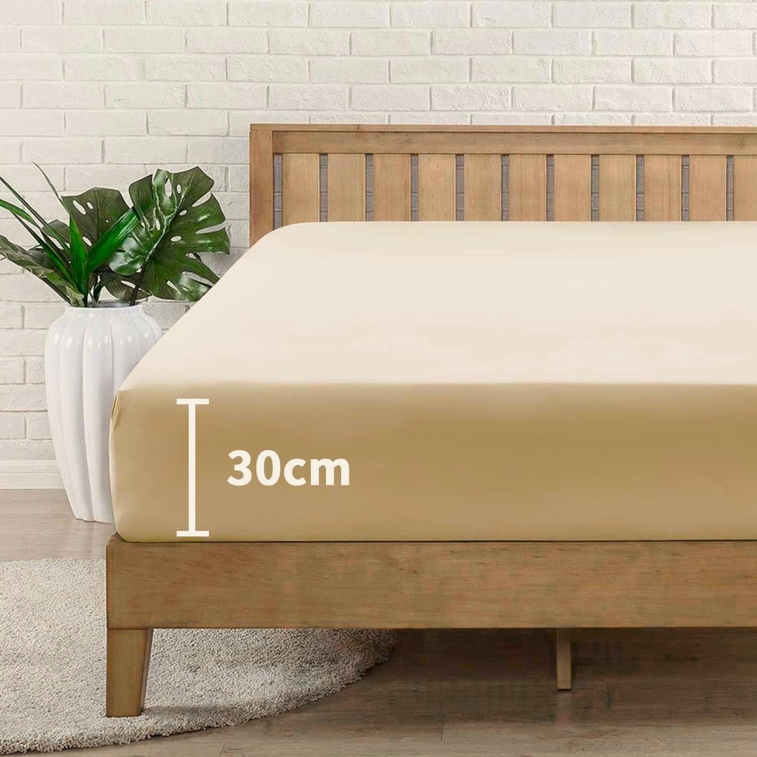 Lenzuolo Con Angoli King Size 180x200 Cm - Cotone 100% Italiano, Per Materassi Fino A 30 Cm, Morbido E Traspirante - Foto 9