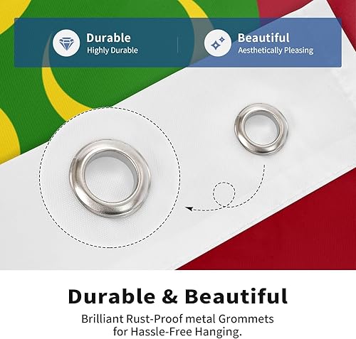 Miniatura 7 de Bandera del Imperio Otomano (1517-1793) Bandera roja de poliéster de doble cara resistente a la decoloración de 2 x 3 pies con 2 ojales de latón