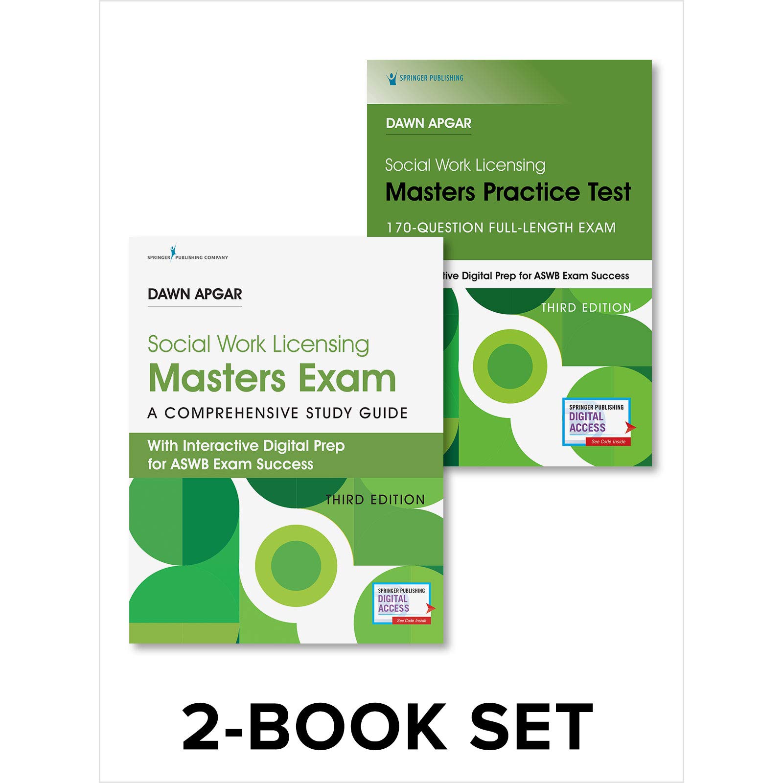Social Work Licensing Masters Exam Guide and Practice Test Set: Print + Online 2022/2023 LMSW Exam Prep from Dawn Apgar-340 Questions, Practice Tests, Tailored Study Plan & Online Community