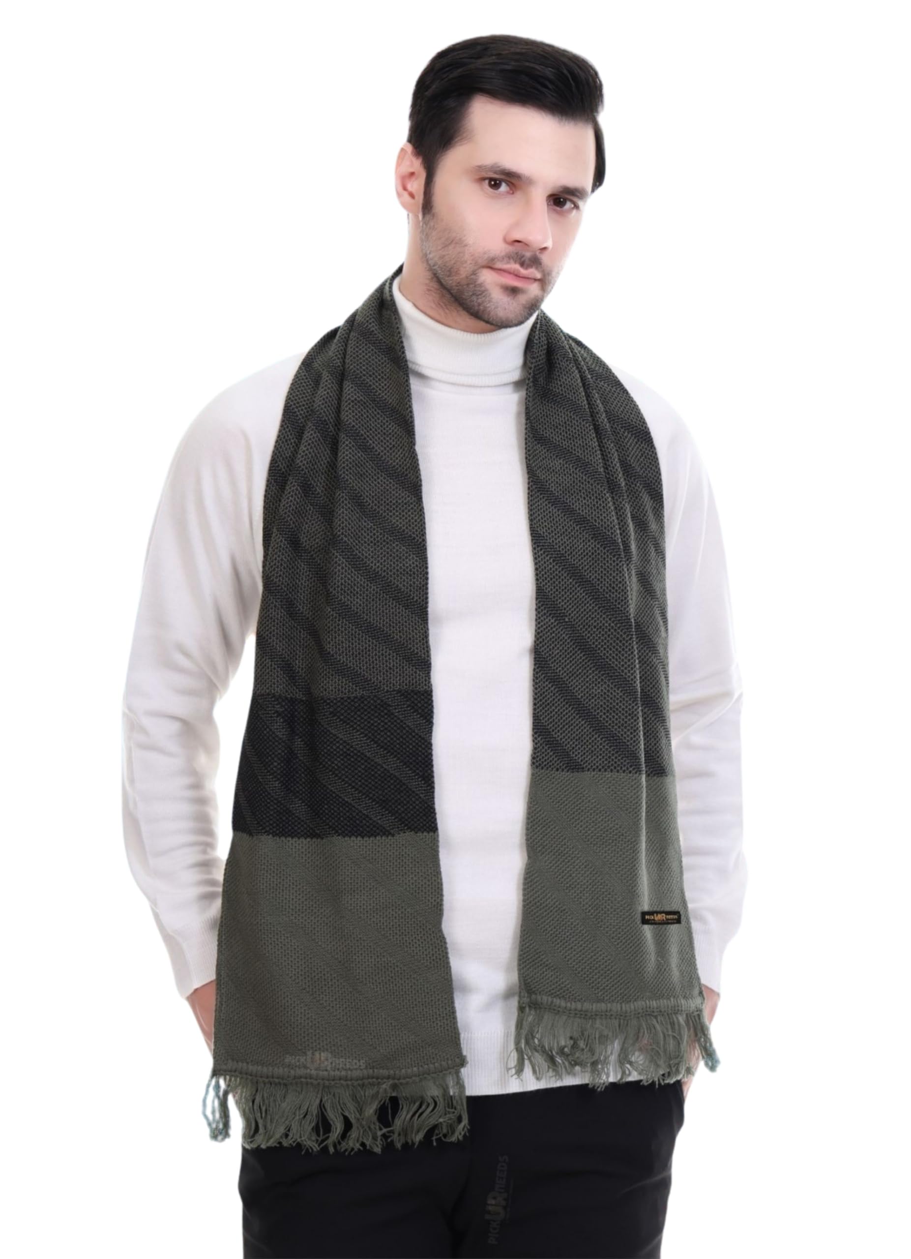 pick ur needs Men’s Premium Winter Scarf Soft Knitted Muffler with Diamond Pattern Warm, Stylish & Lightweight for Cold Weather-picture-11