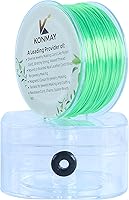 Vista 39 de KONMAY Cuerda elástica de elastano marrón de 0.031 in, cordón elástico suave para abalorios, 450 yardas para pulseras, collares y fabricación