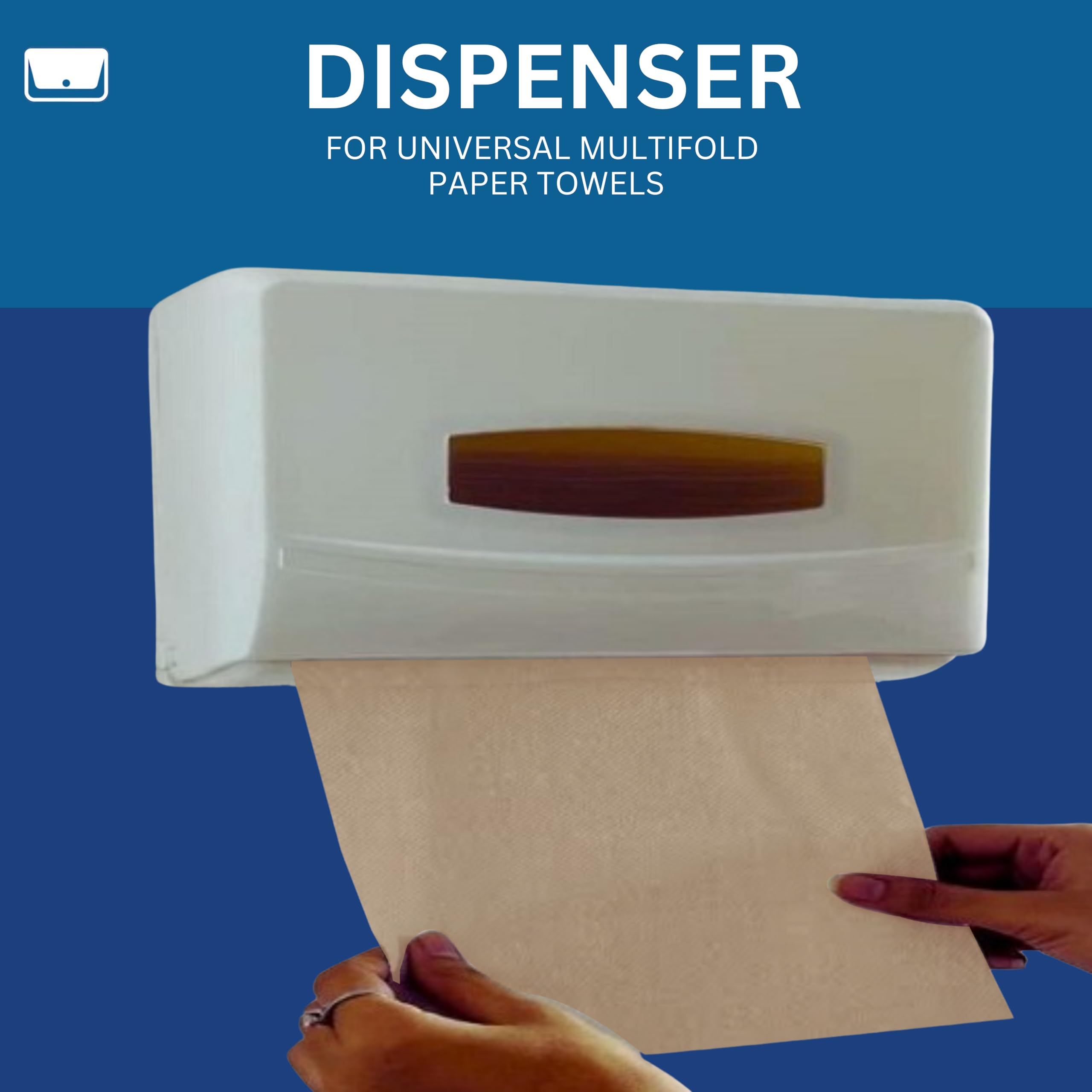 ELLA Brown Multi Fold Tissue Paper I Soft Sustainable Absorbent Durable I Perfect For Commercial Office Home Use I 20 Packs Of 130 Sheets I Free Check Duster Cloth - Image 4 thumbnail