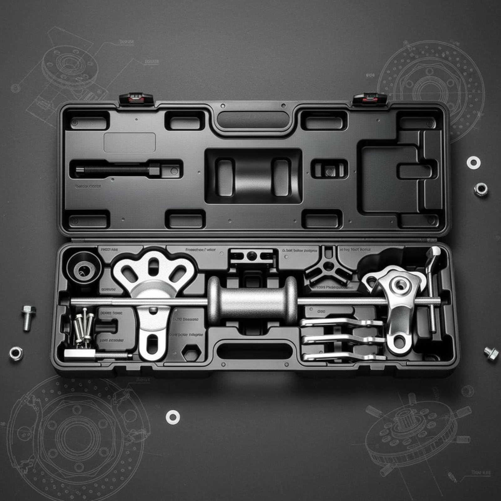 20 Pezzi Estrattore Cuscinetti Ruota Set Utensili Rimozione Mozzo Separatore Cuscinetti Uso Acciaio al Carbonio con Valigetta Adatto per Officina Riparazioni
