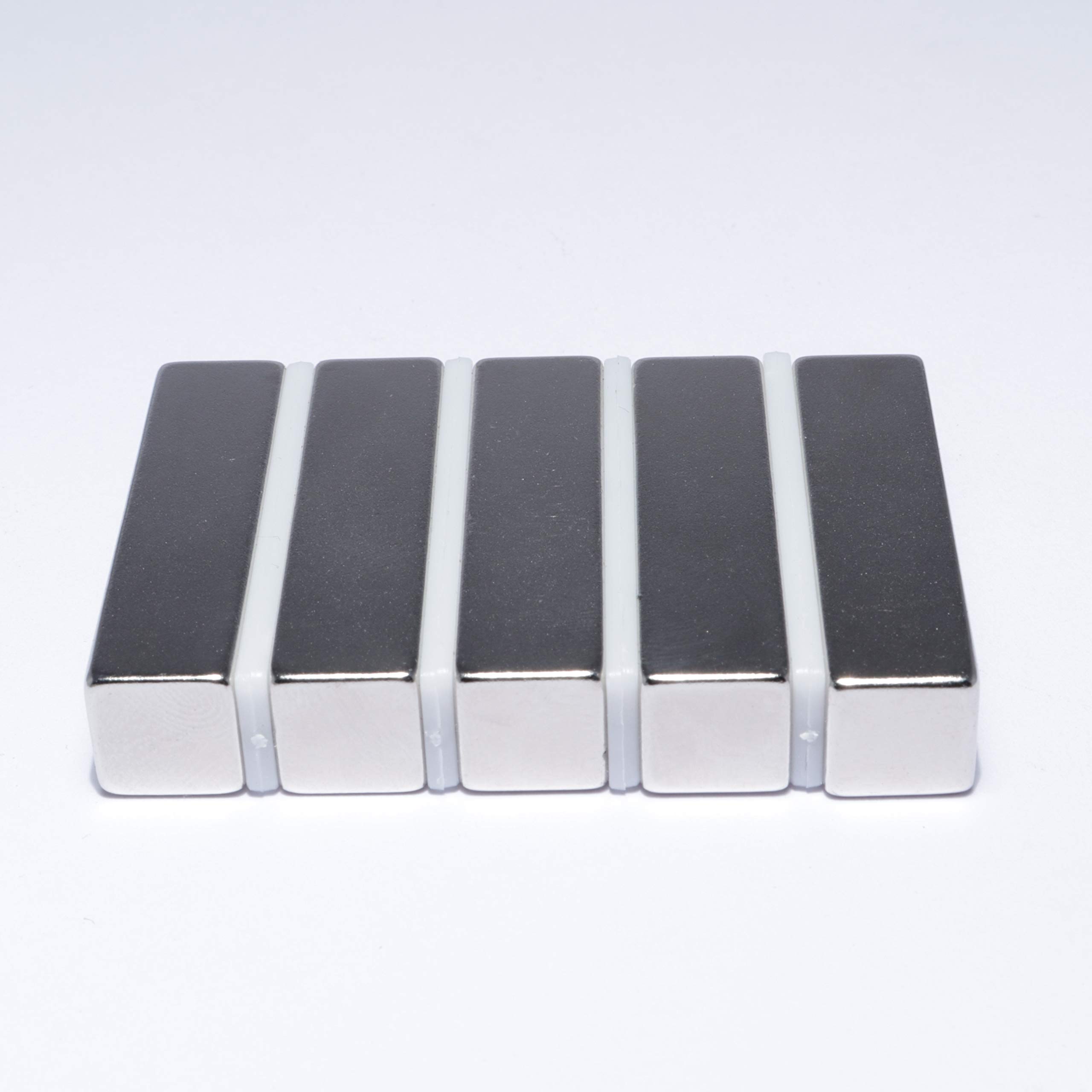 Magnesy neodymowe bardzo mocne prostopadłościanki 40 x 10 x 10 mm – 17 kg – magnes neodymowy 40 mm – magnes w kształcie prostopadłościanu 40 x 10 x 10 mm – silne magnesy neodymowe N52 (10 sztuk)