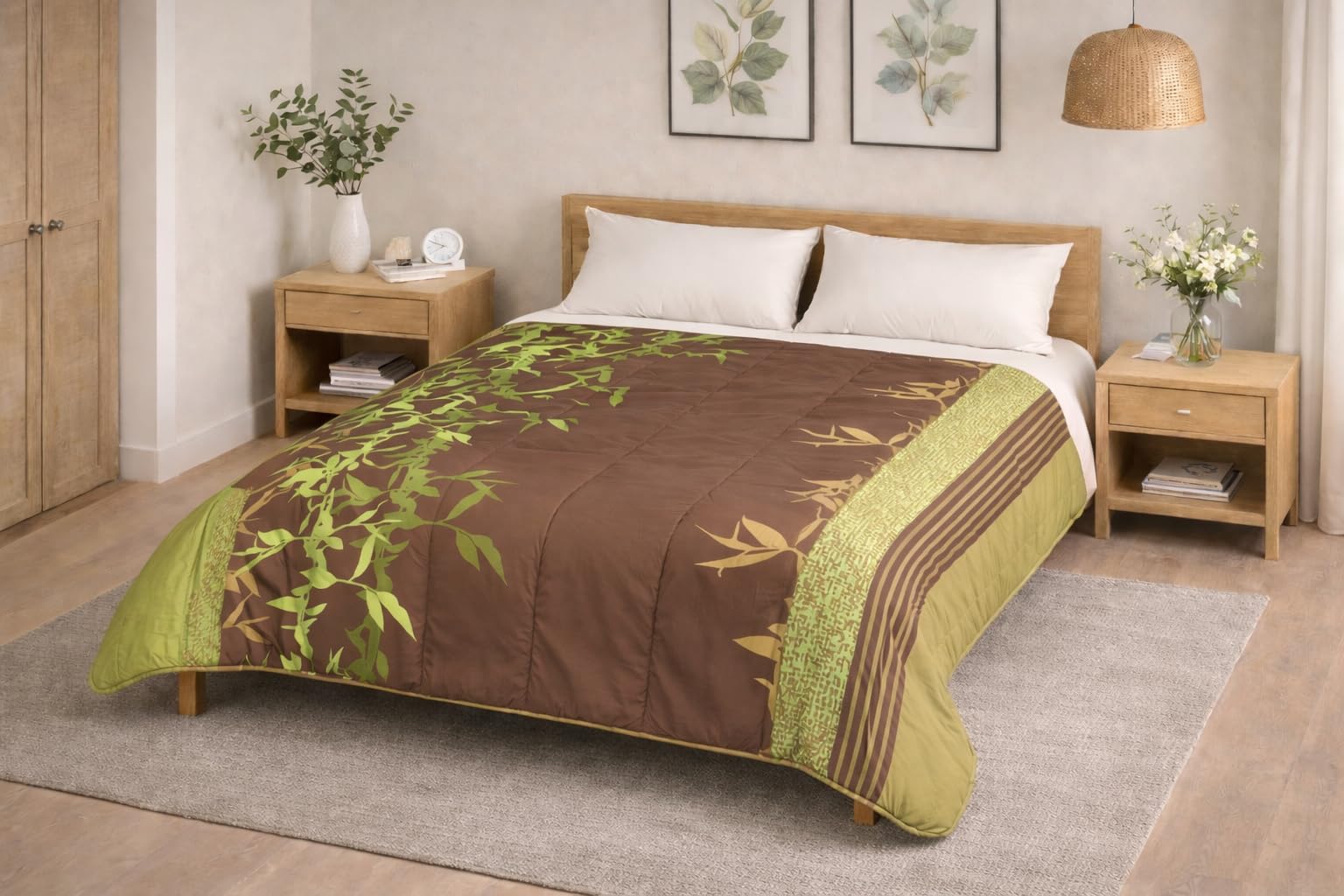 Couette jungle légère 220x240 cm pour transformer votre chambre en oasis d'été