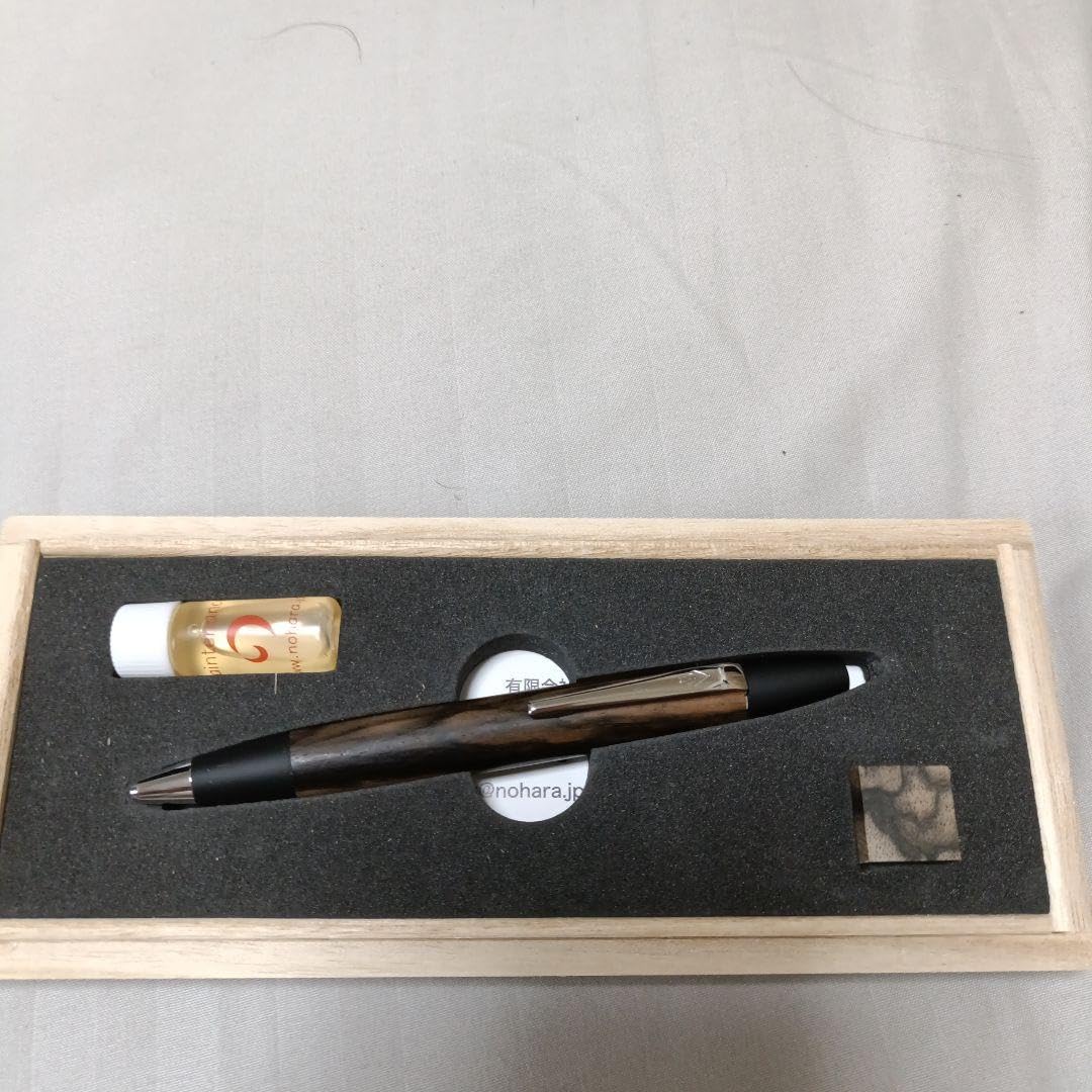 野原工芸ロータリーボールペン　特上黒柿　孔雀杢 Amazon.co.jp: 野原工芸ロータリーボールペン 特上黒柿 孔雀杢