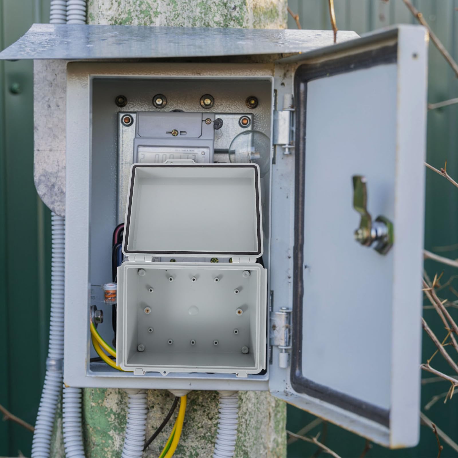 Caja de Conexiones Externa de Plástico Resistente Intemperie