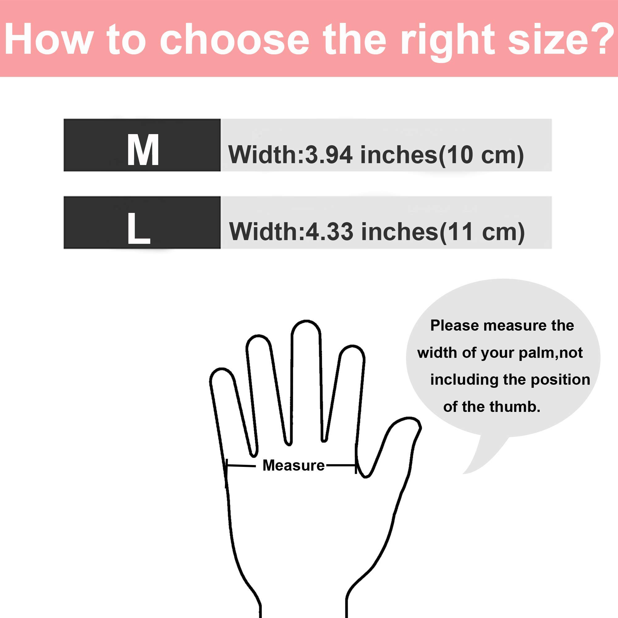 ROYAKI Household Cleaning Gloves, Waterproof Cleaning Protective Dishwashing Rubber Gloves, 2 Pairs Size Large