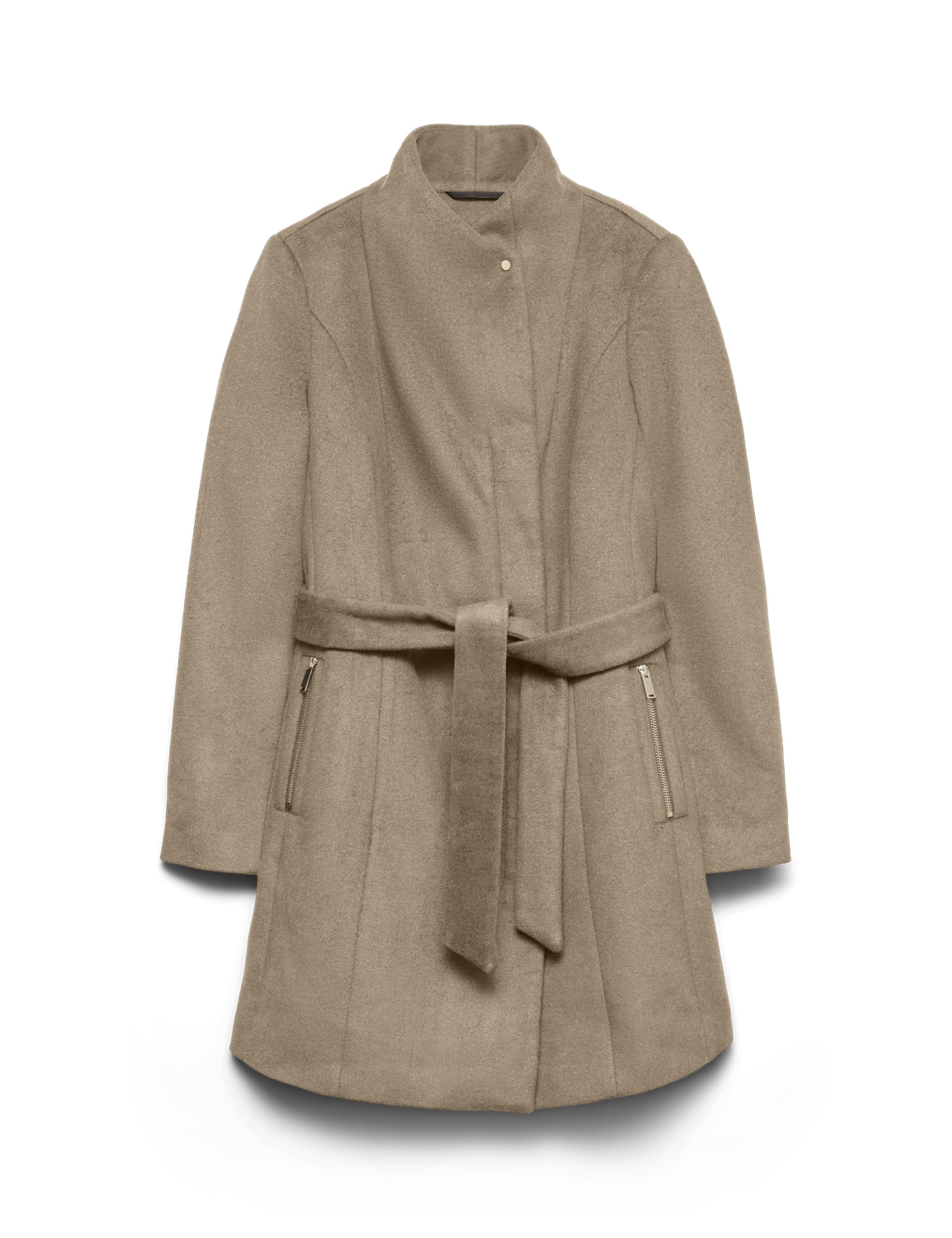 VERO MODA VMTWODOPE Coat, Silver Mink/Detail:Melange, XS