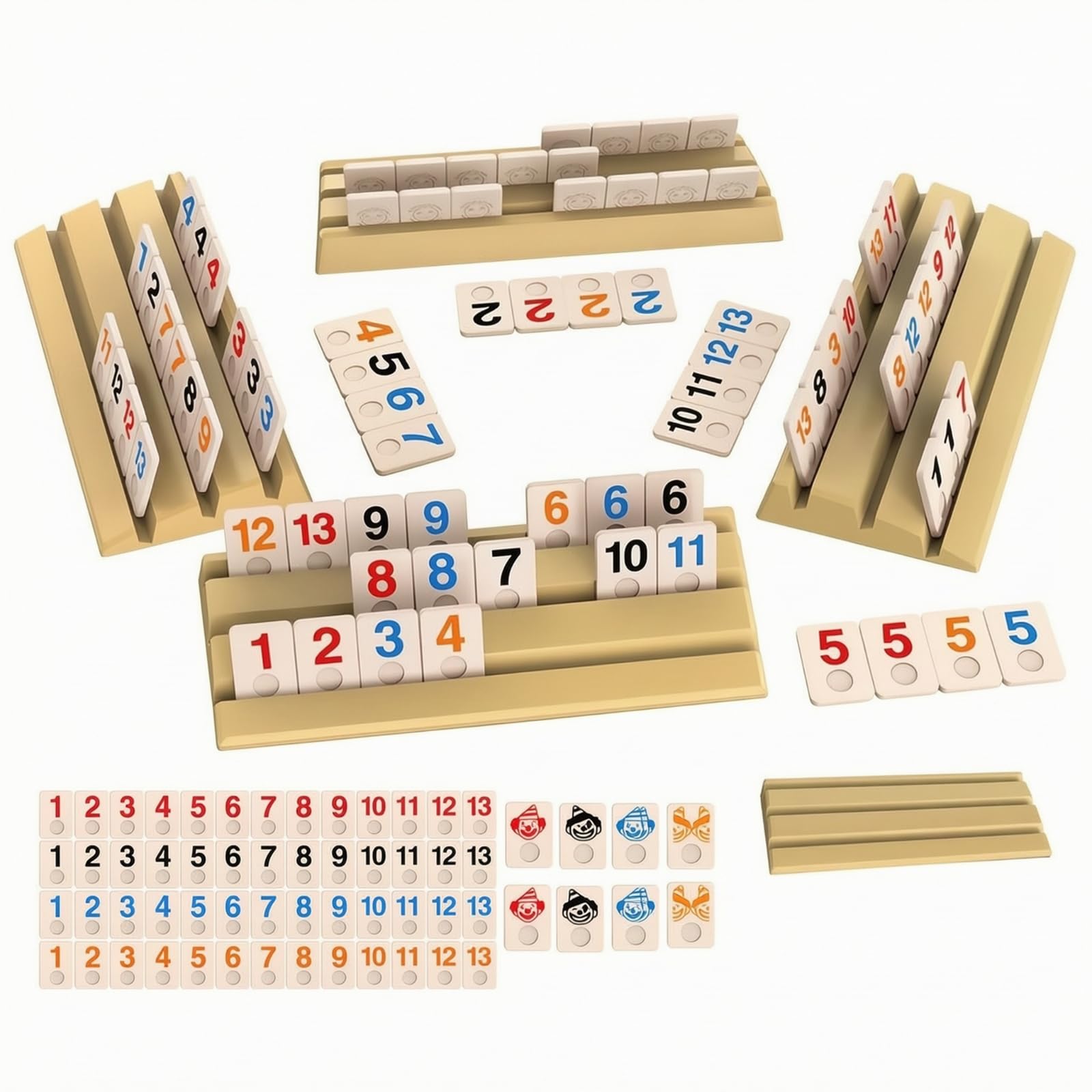 Gioco per 4 Giocatori ssere | tattico, Gioco Stile Israeliano ssere Numeriche, Alta Rigiocabilità, per Riunioni rilassa, Giallo