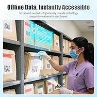 Vista 5 de NETUM CS8501 Escáner de código QR inalámbrico - Escáner de código de barras Bluetooth actualizado, mini lector de código de barras portátil 1D y 2D