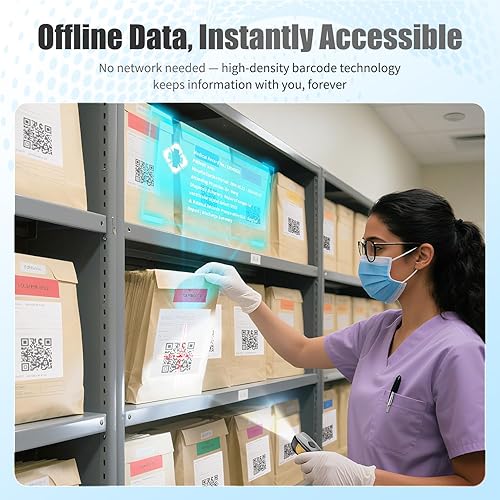 Miniatura 5 de NETUM CS8501 Escáner de código QR inalámbrico - Escáner de código de barras Bluetooth actualizado, mini lector de código de barras portátil 1D y 2D