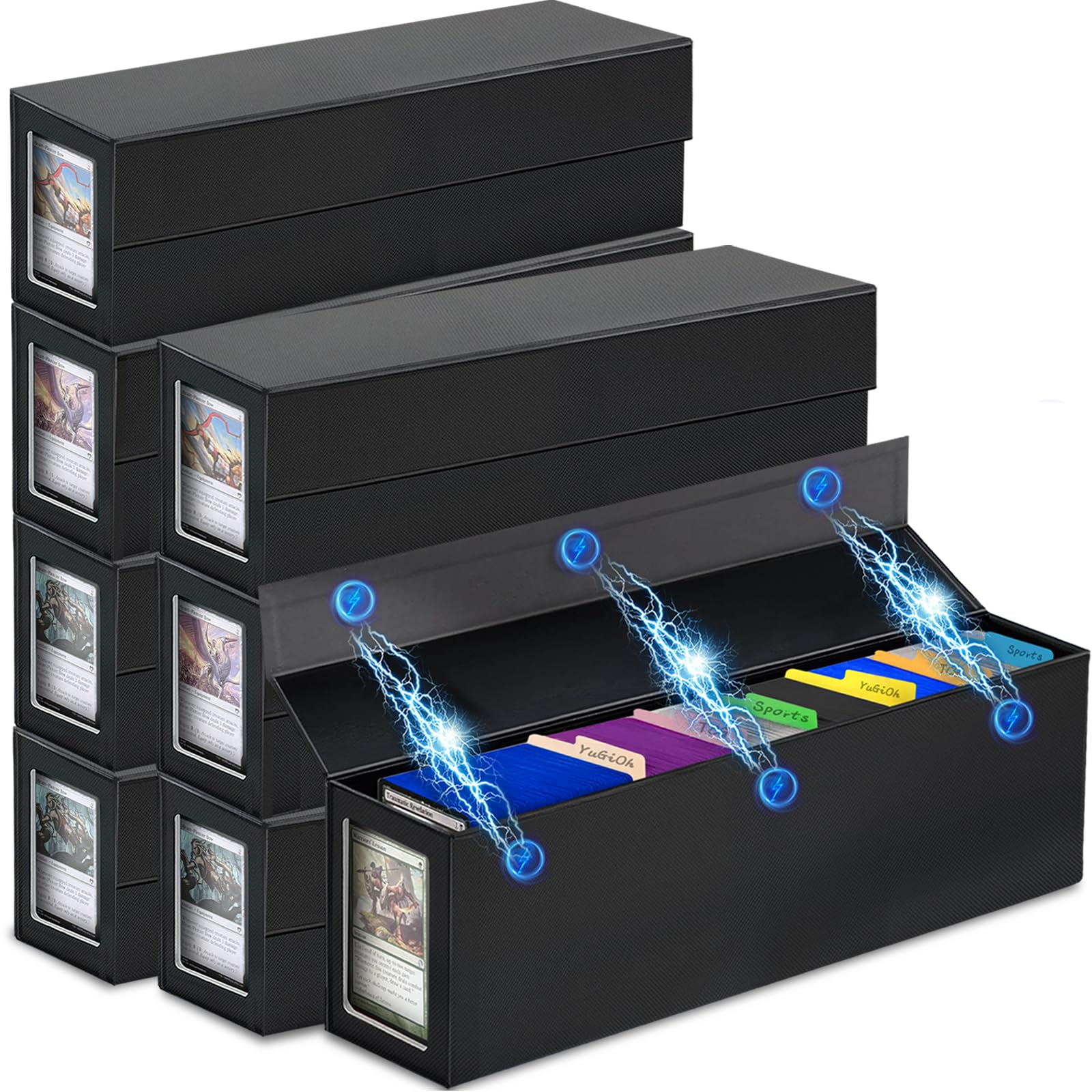 TRANSMISSION TOWER トレーディングカードセット Amazon.com: Swaitee Trading Card Storage Box, Magnetic, Toploaders