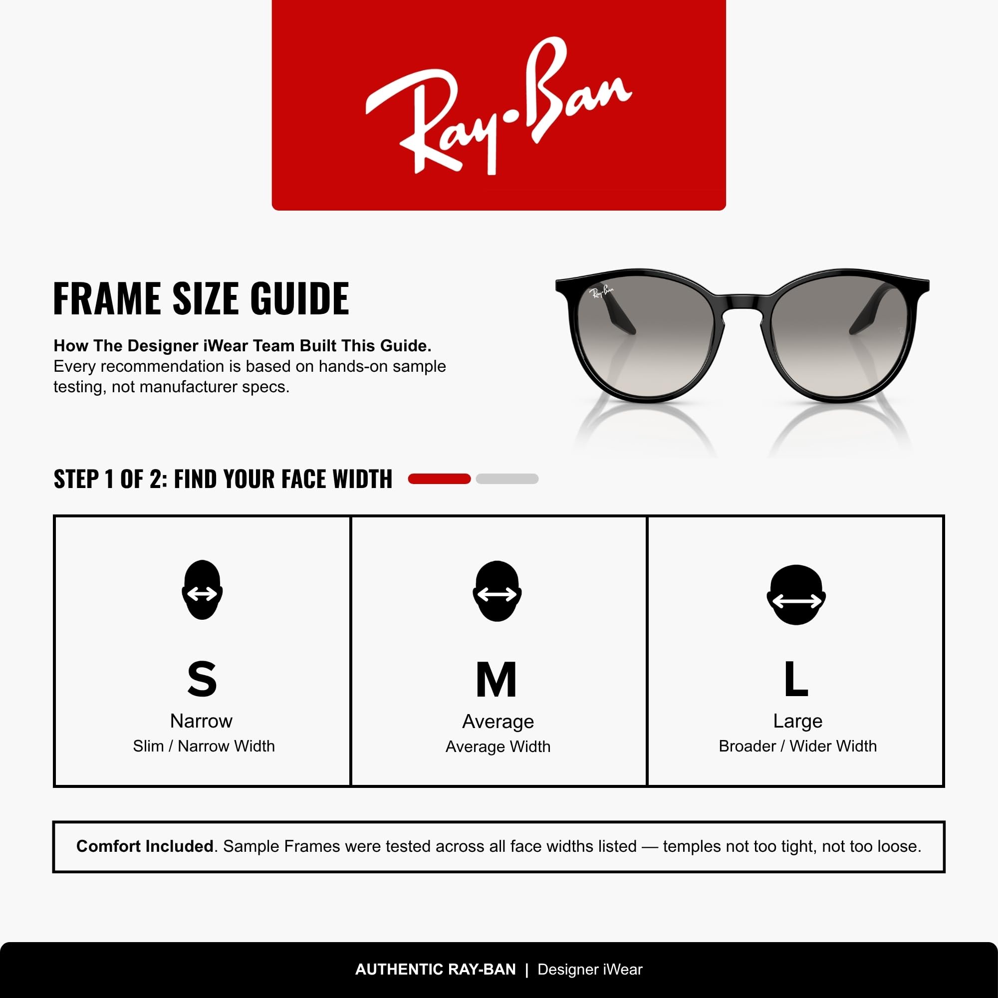 Ray-Ban RB 2204, 54-20-145 901/32 Nero Unisex
