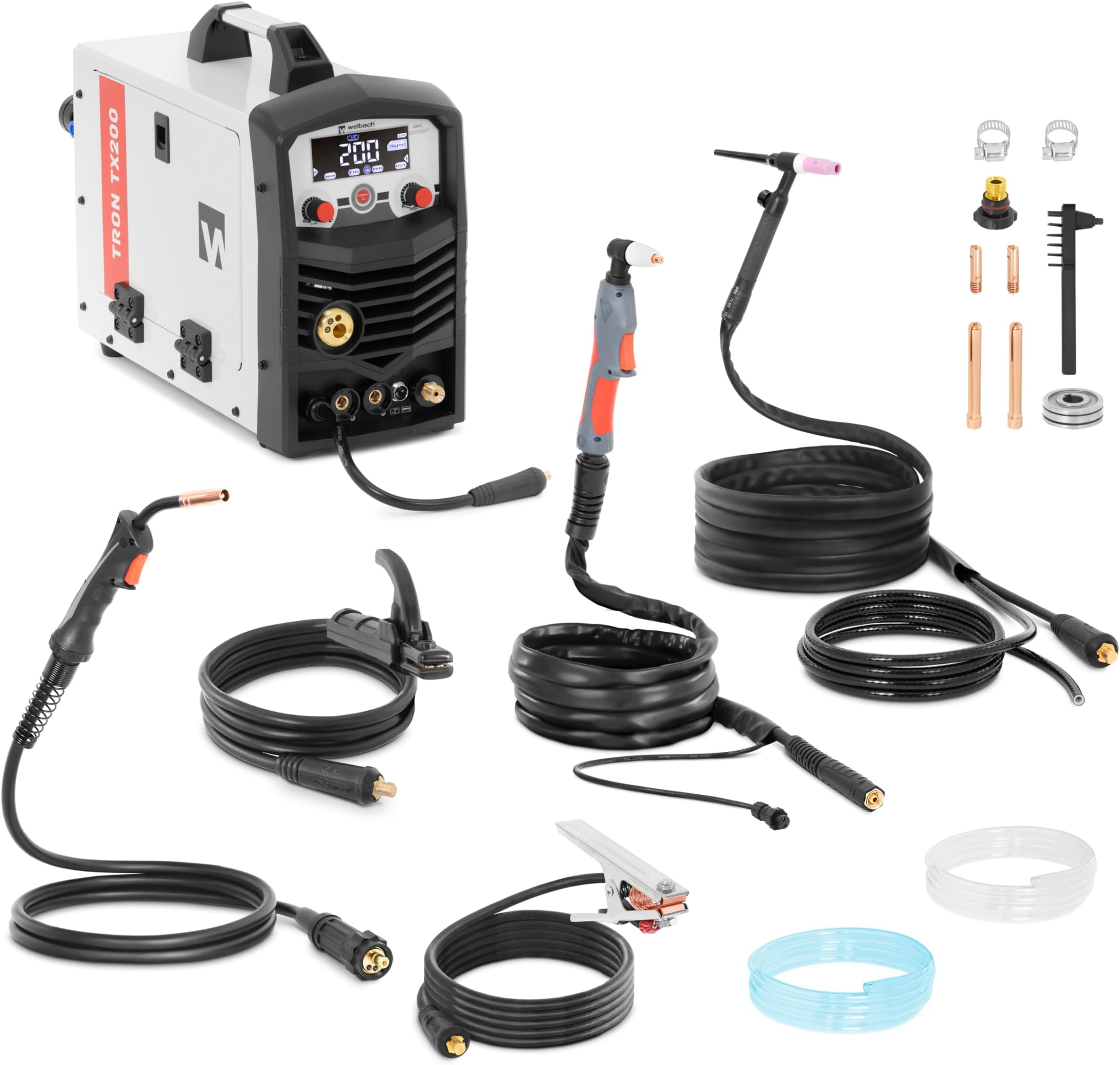 Poste à Souder TIG Welbach ENTRIX 220M – 200 A, Facteur Marche 60%, Numérique, Pulse, Pour Acier, Inox, Aluminium, Cuivre
