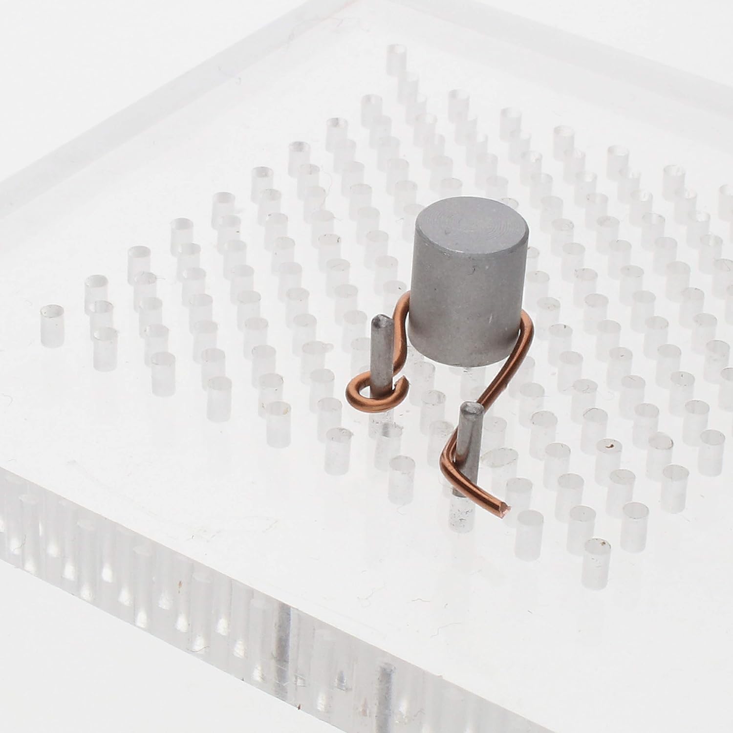 The Beadsmith Wig Jig Delphi Pegs – Wire Elements Small Sizes, 6 Pieces, Nylon with Metal Pins, 3/16, 1/4, 5/16, 3/8, 7/16 & 1/2 Inch Sizes - Used for Making Wire Components & Jewelry Designs