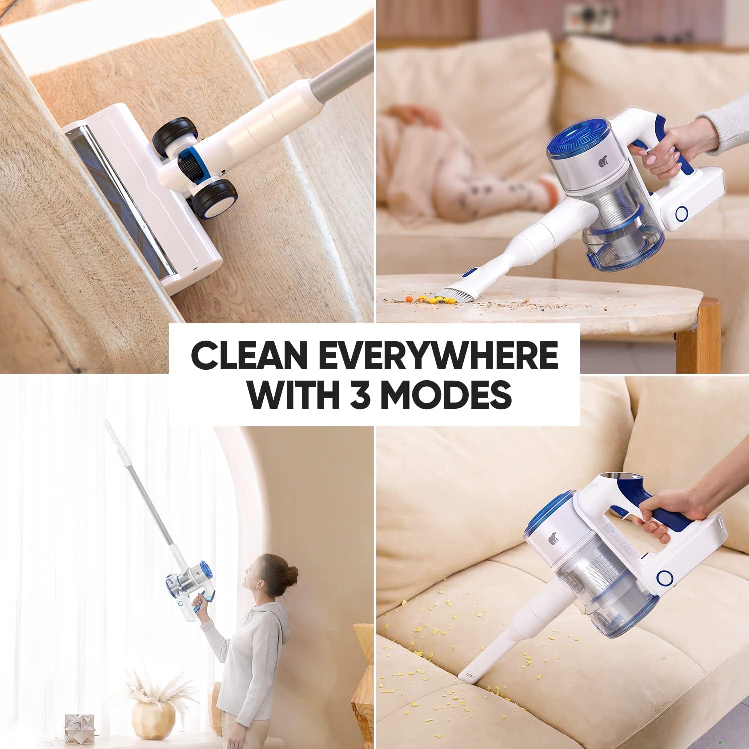 Clean Everywhere with 3 Modes