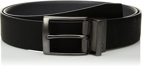 Miniatura 4 de Nike Cinturón reversible con borde de plumas de guijarro para hombre Negro/Marrón, Gris oscuro/Negro, Gris Oscuro/Blanco, Blanco/Negro