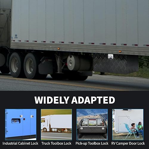 Miniatura 4 de Caja de herramientas combinada de repuesto para camión, cerradura de combinación de 3 dígitos, cerradura de combinación sin llave, cierre plegable
