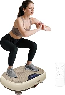 SPORTNOW Plataforma Vibratoria, 20 Velocidades, 3 Programas, Plataforma Vibración Muscular 150W con Pantalla LED, Mando a Distancia, Máquina para Hacer Ejercicio en Casa, Adelgazar, Drenaje Linfático