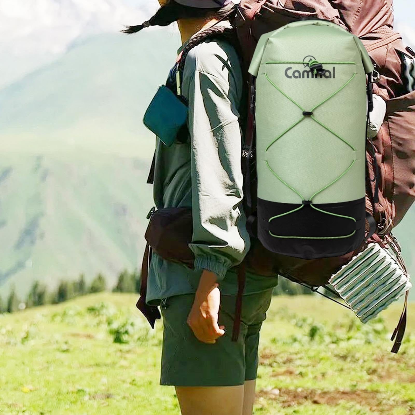 Gralara 40L Trockenbeutel für Kajakfahren und Wassersport, Rucksack für Camping und Wandern