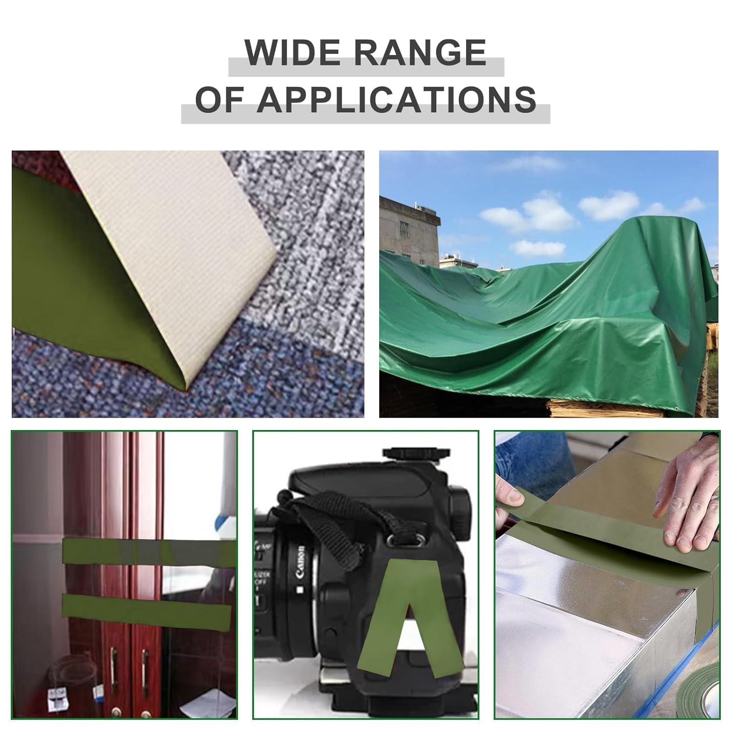 WELSTIK Panzertape Grün 50mm X 41m - Wasserdichtes Klebeband Für Reparaturen