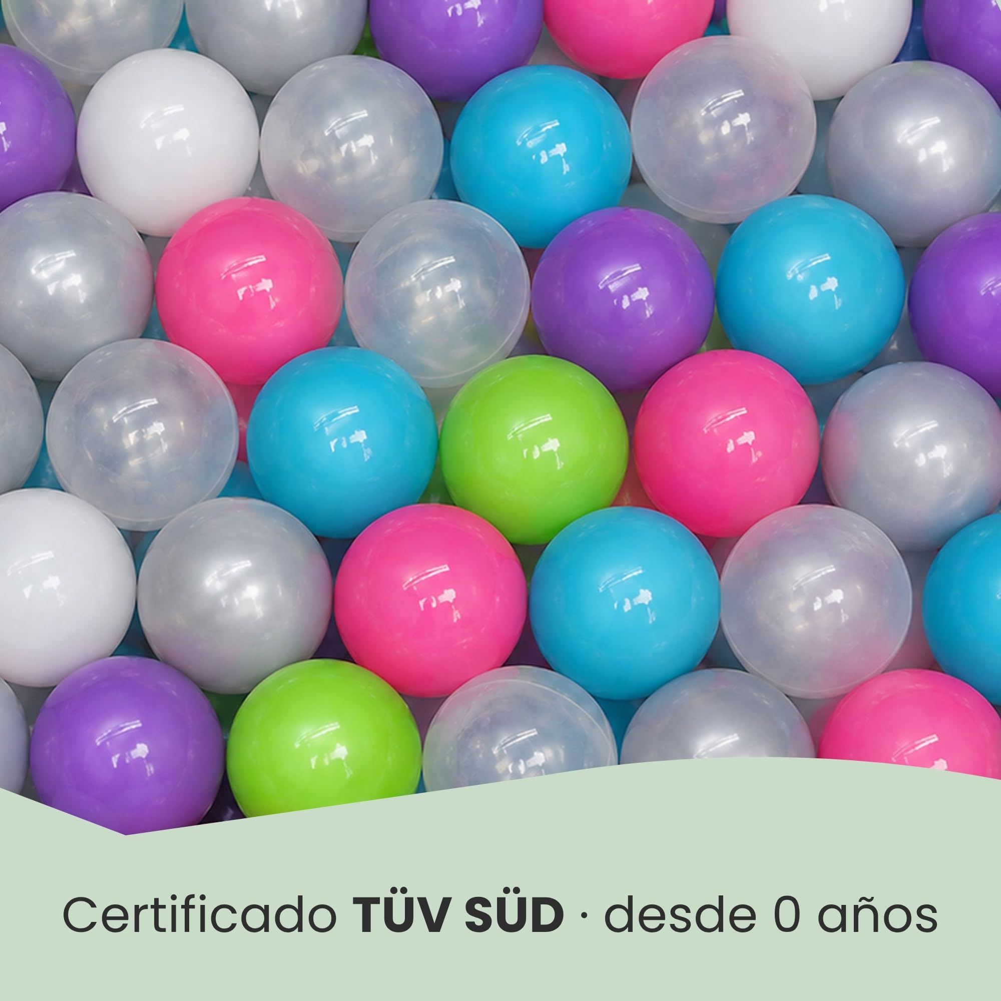 LittleTom 350 Bolas de Colores para Piscina de 5,5cm - Pelotas de Plástico para Niños y Adultos - Parque Infantil y Piscinas - 200 Unidades