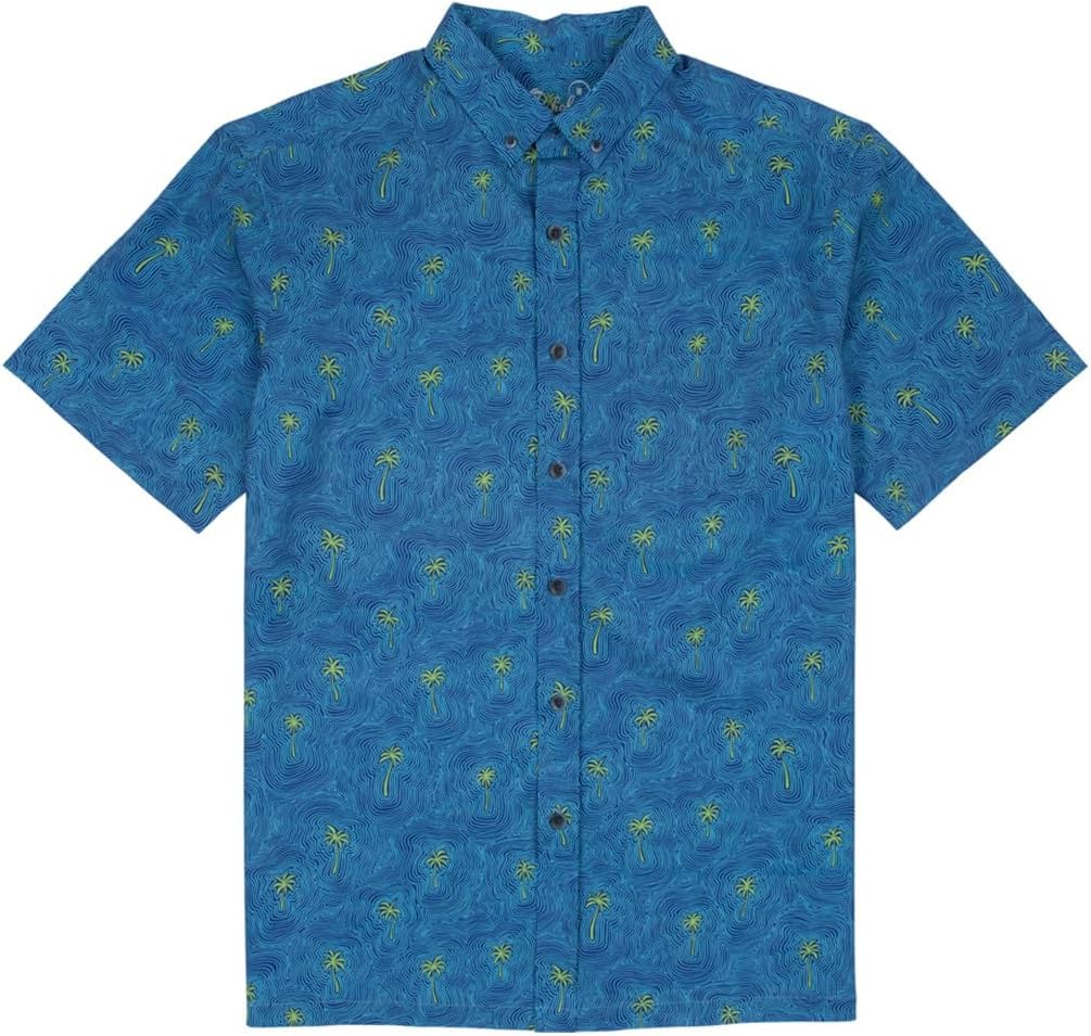 Kahala Men's Natty Vibes Short Sleeve Button Up Shirt