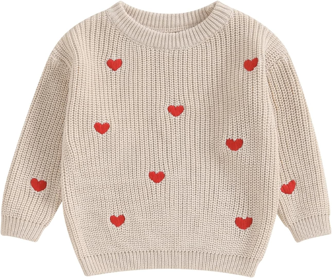 Toddler Baby Boy Girl Heart Knit Sweater Kids Infant Newborn Outfit Toddler Baby Boy Girl Heart Knit Sweater Kids Infant Newborn Outfit