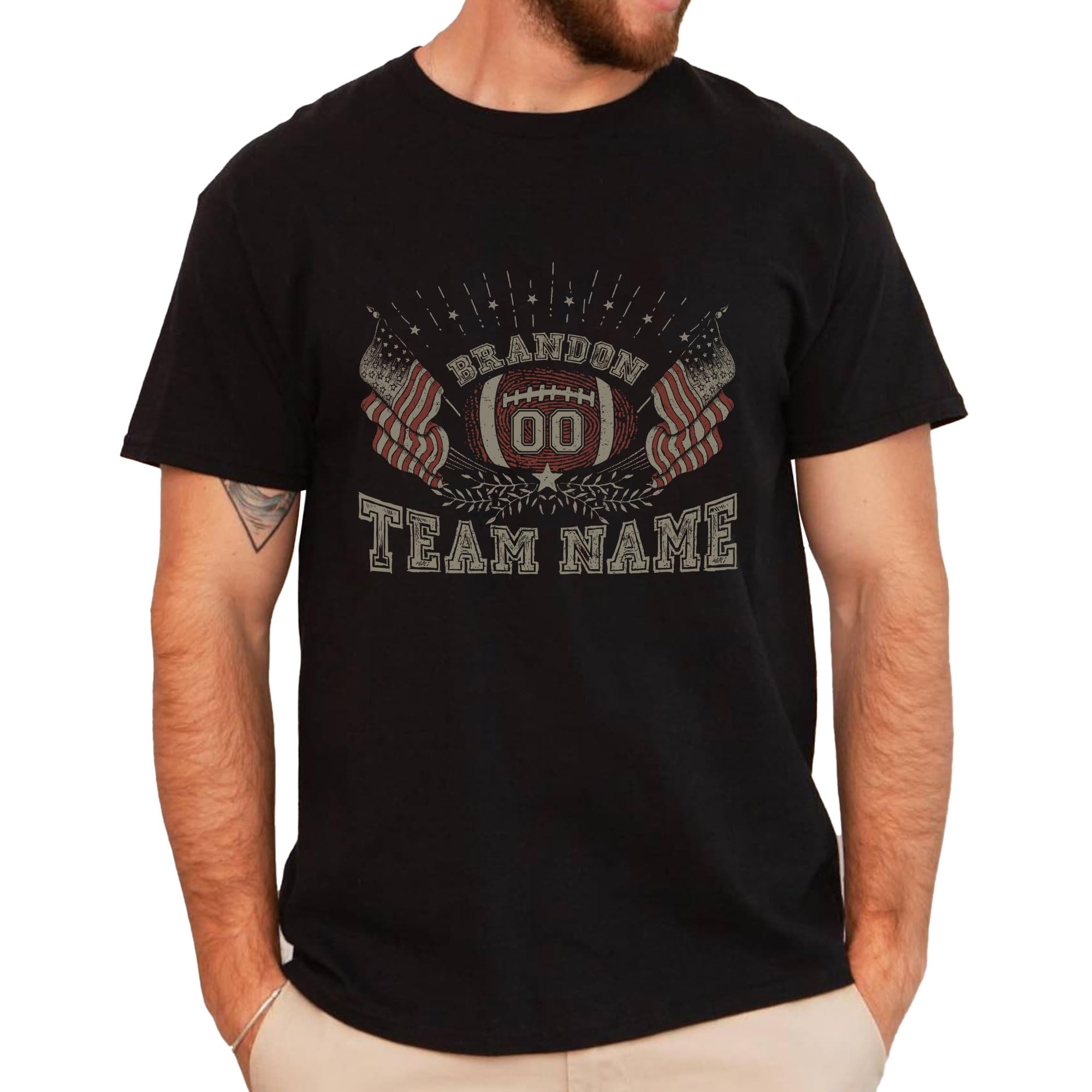 Custom Name & Numbers Football Shirts for Men, Custom Football Shirt, Football Shirts for Women, Football Shirt 3