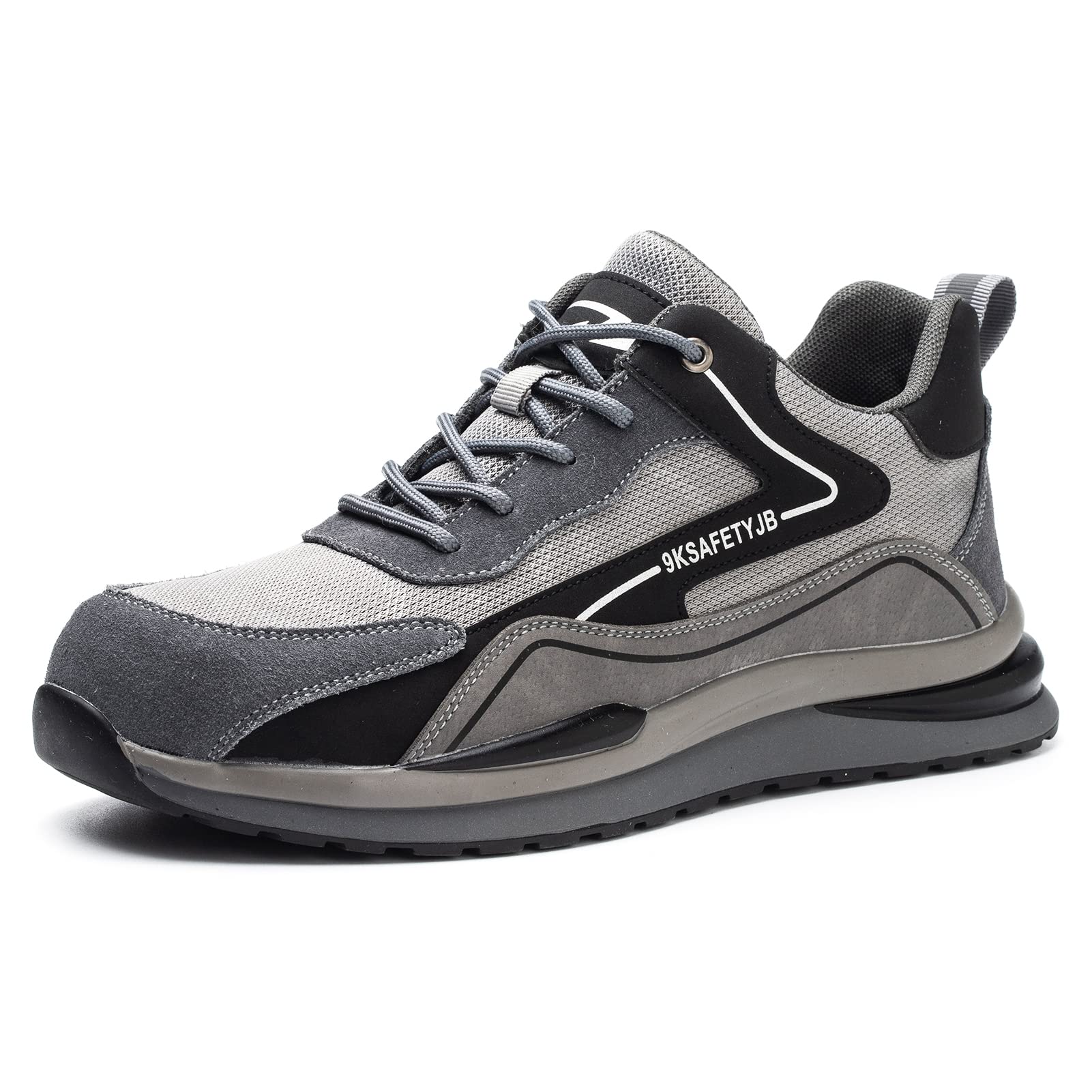 AOYALABORSteeel Toe Shoes for Men and Women Lightweight Work Sneakers Comfortable Safety Footwear Boots