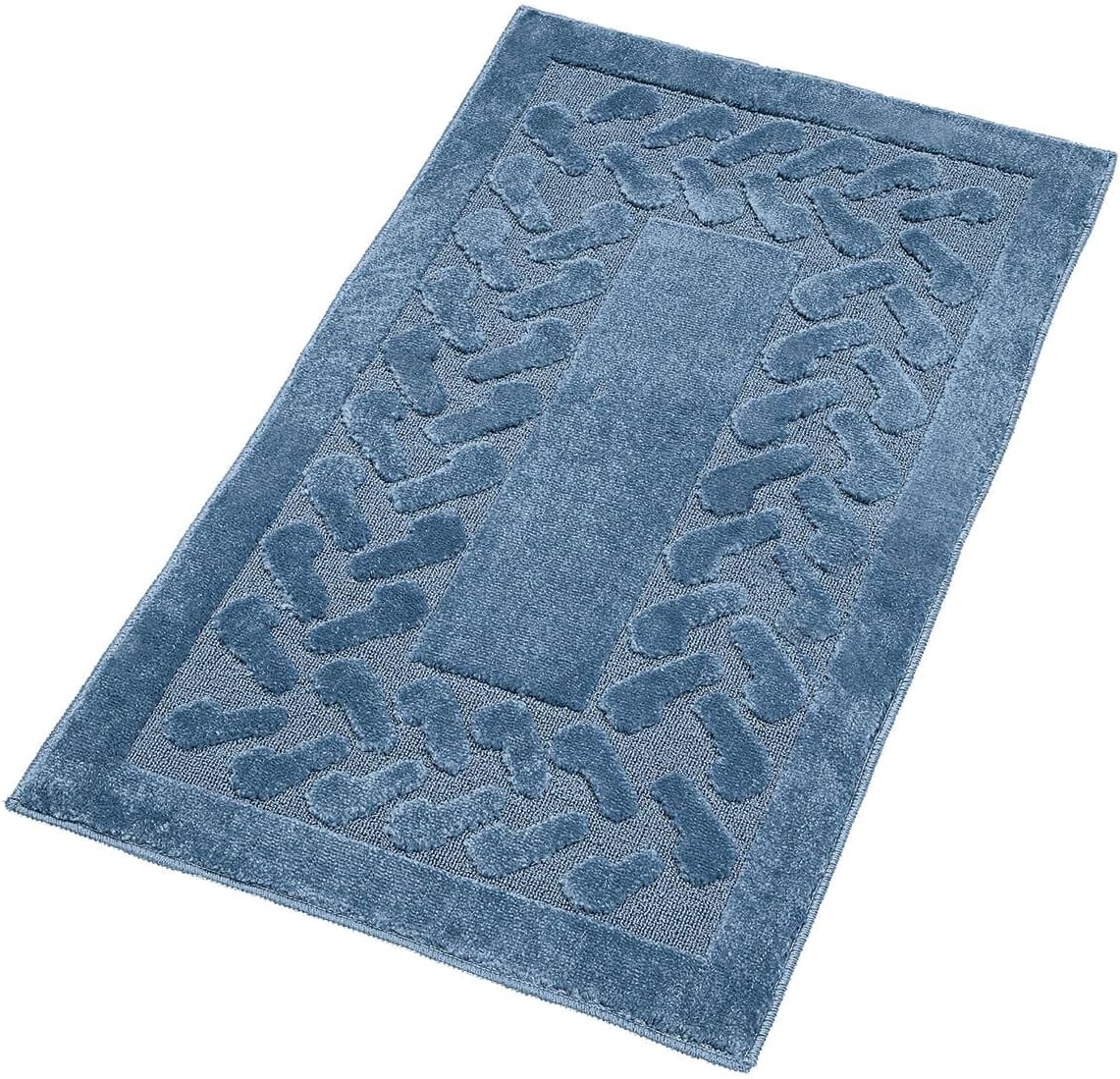 Miles Kimball Chevron Rug, Olefin with Non-Skid Latex Backing, Sand, 27" x 45"