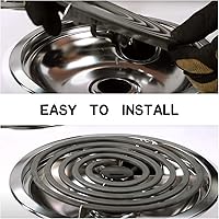 Vista 5 de 316442301 Electric Range Burner 8'' Coil Surface Element (5-Turns) by APPLIANCEMATES Replacement for Frigidaire Range Coil Surface Element Replaces