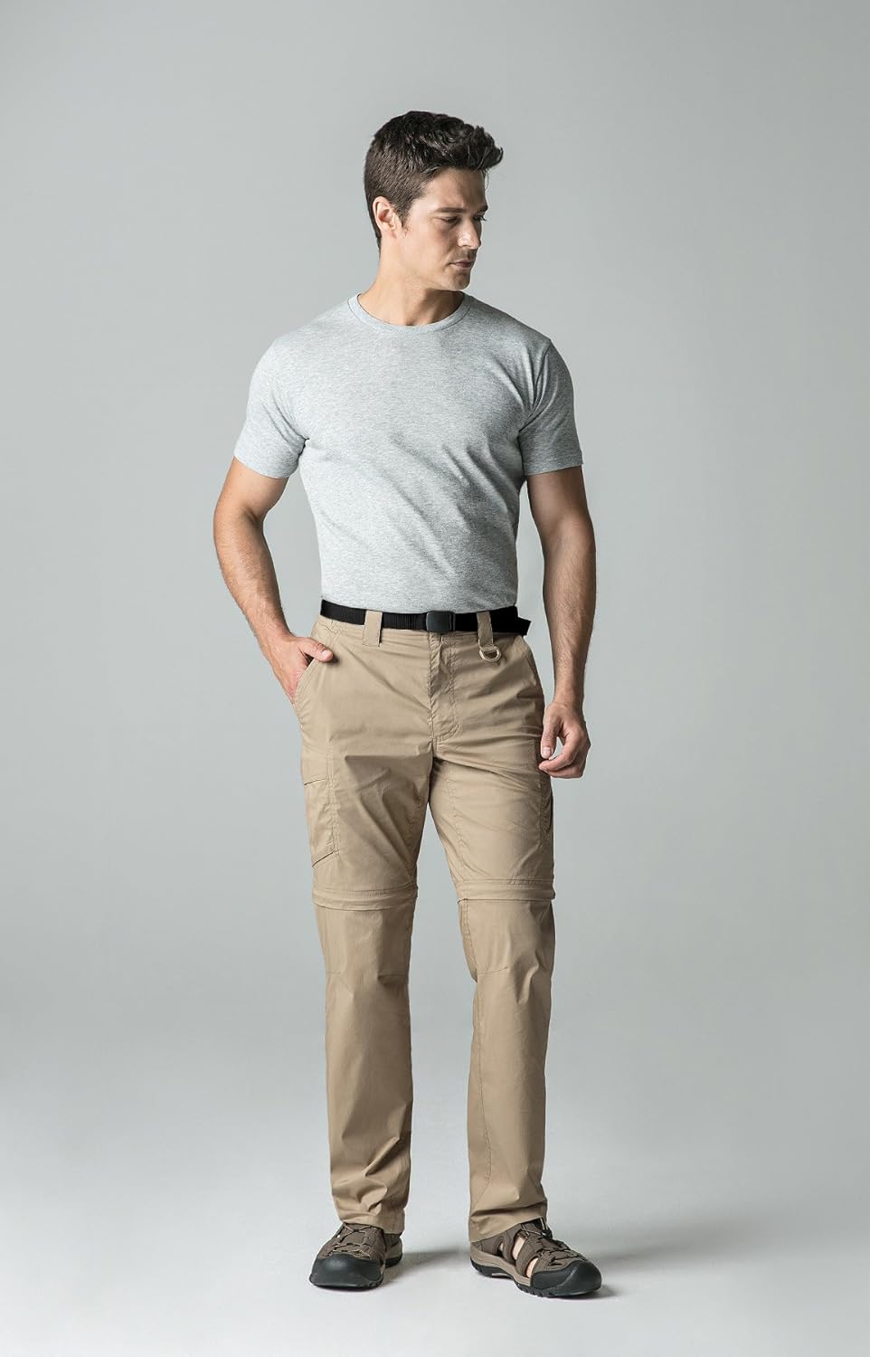 CQR Men's Convertible Cargo Pants, Water Repellent Hiking Pants, Zip Off Lightweight Stretch UPF 50+ Work Outdoor Pants : Sports & Outdoors